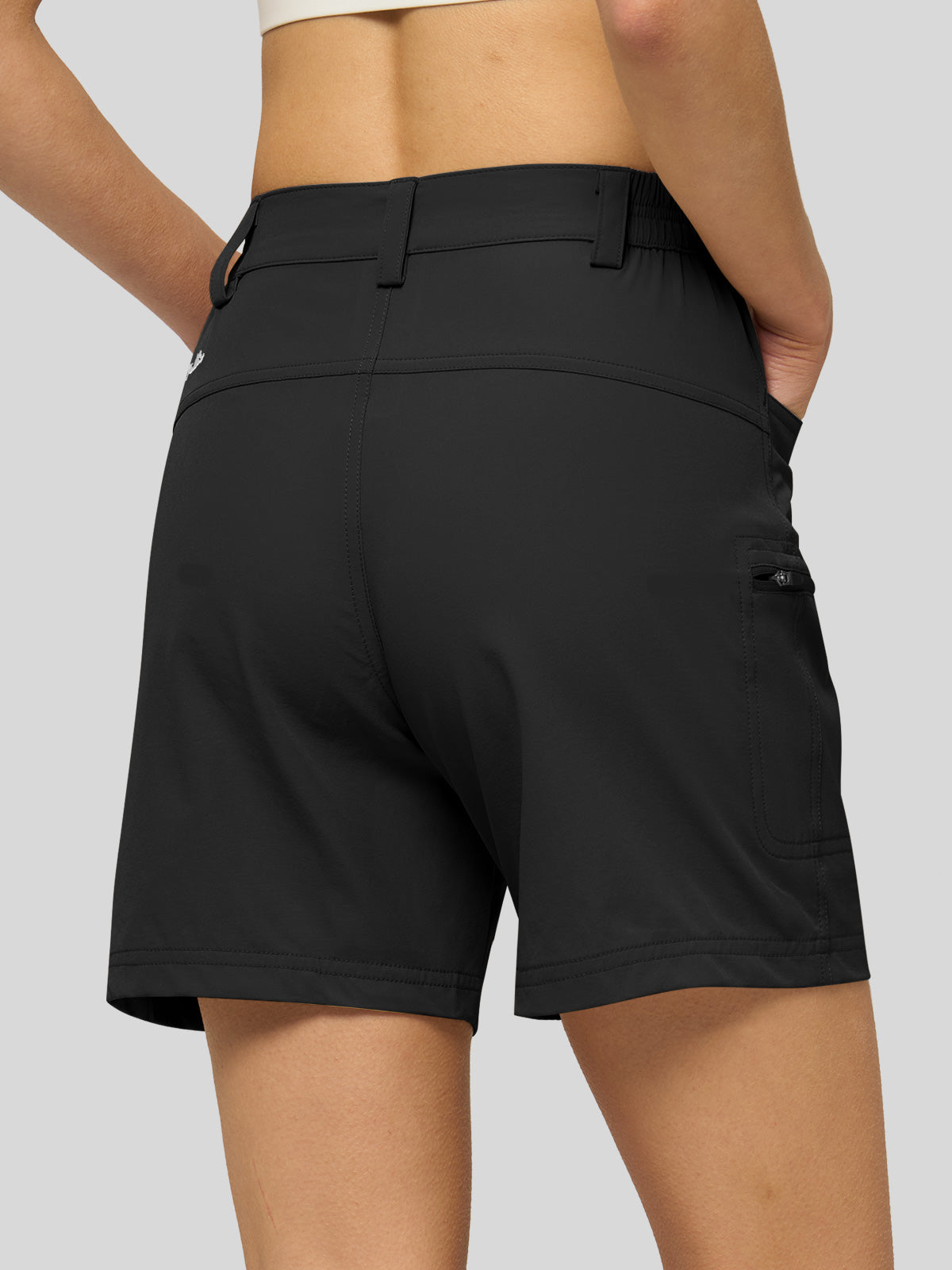Willit Women's Outdoor Cargo Shorts 6 Inseam in black3