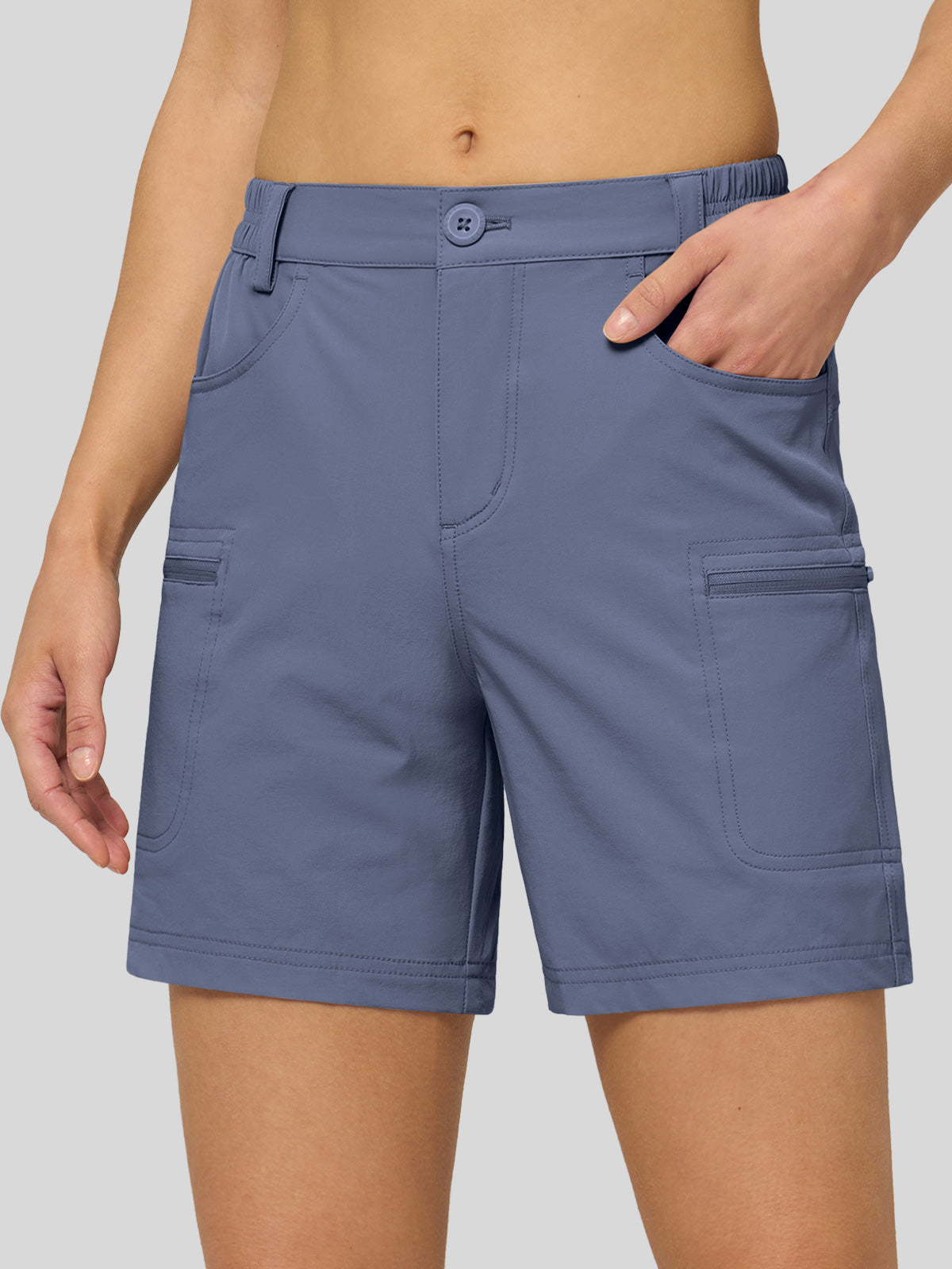 Willit Women's Outdoor Cargo Shorts 6 Inseam in violet2