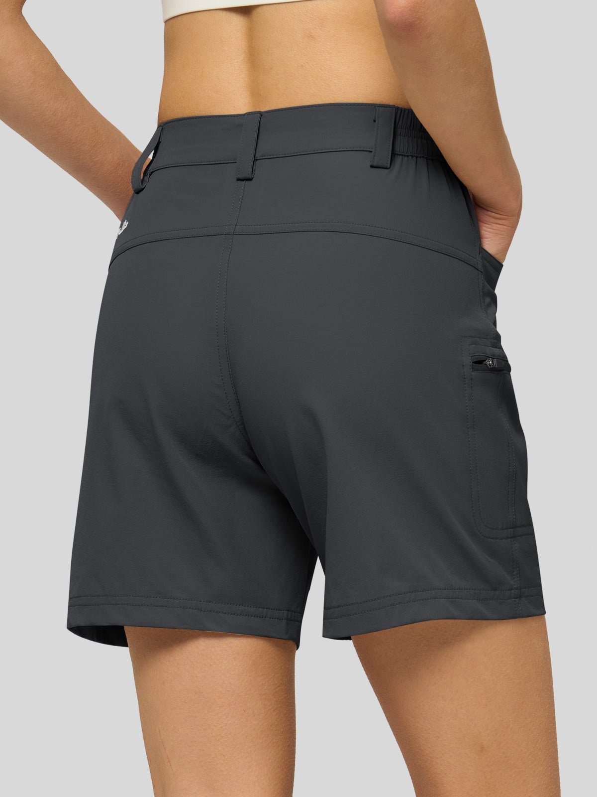 Willit Women's Outdoor Cargo Shorts 6 Inseam in deep gray2