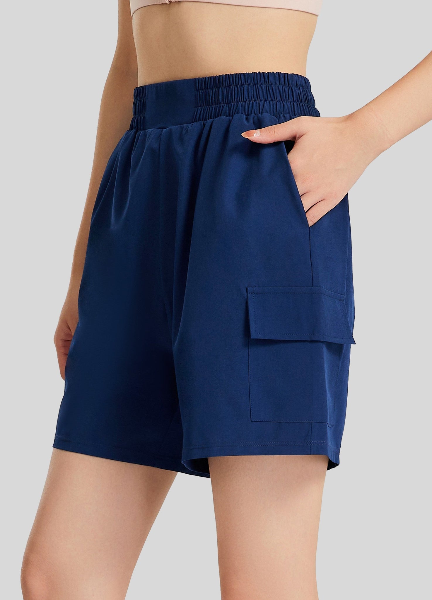 Women's Knee Length Cargo Shorts