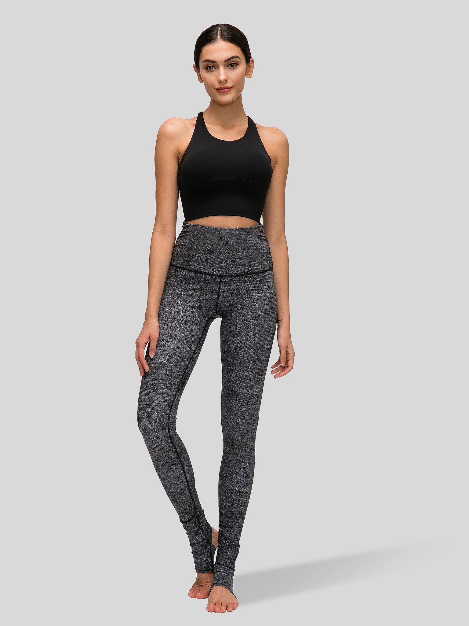 Womens Light Support Yoga Bra black