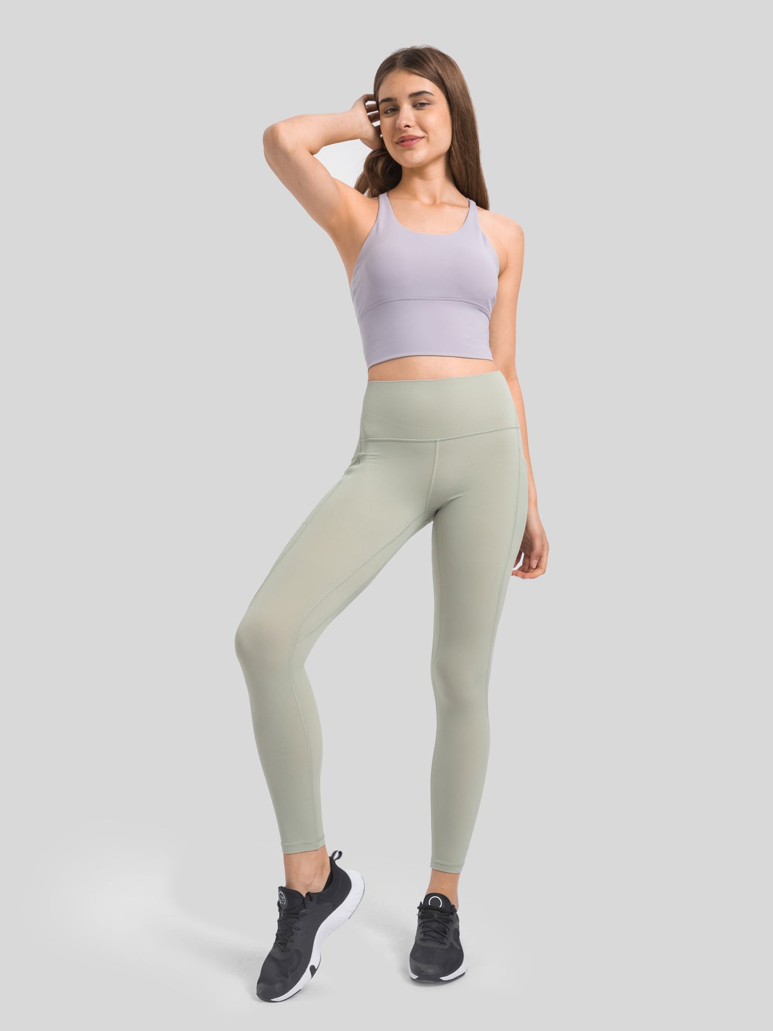 Womens Light Support Yoga Bra light purple