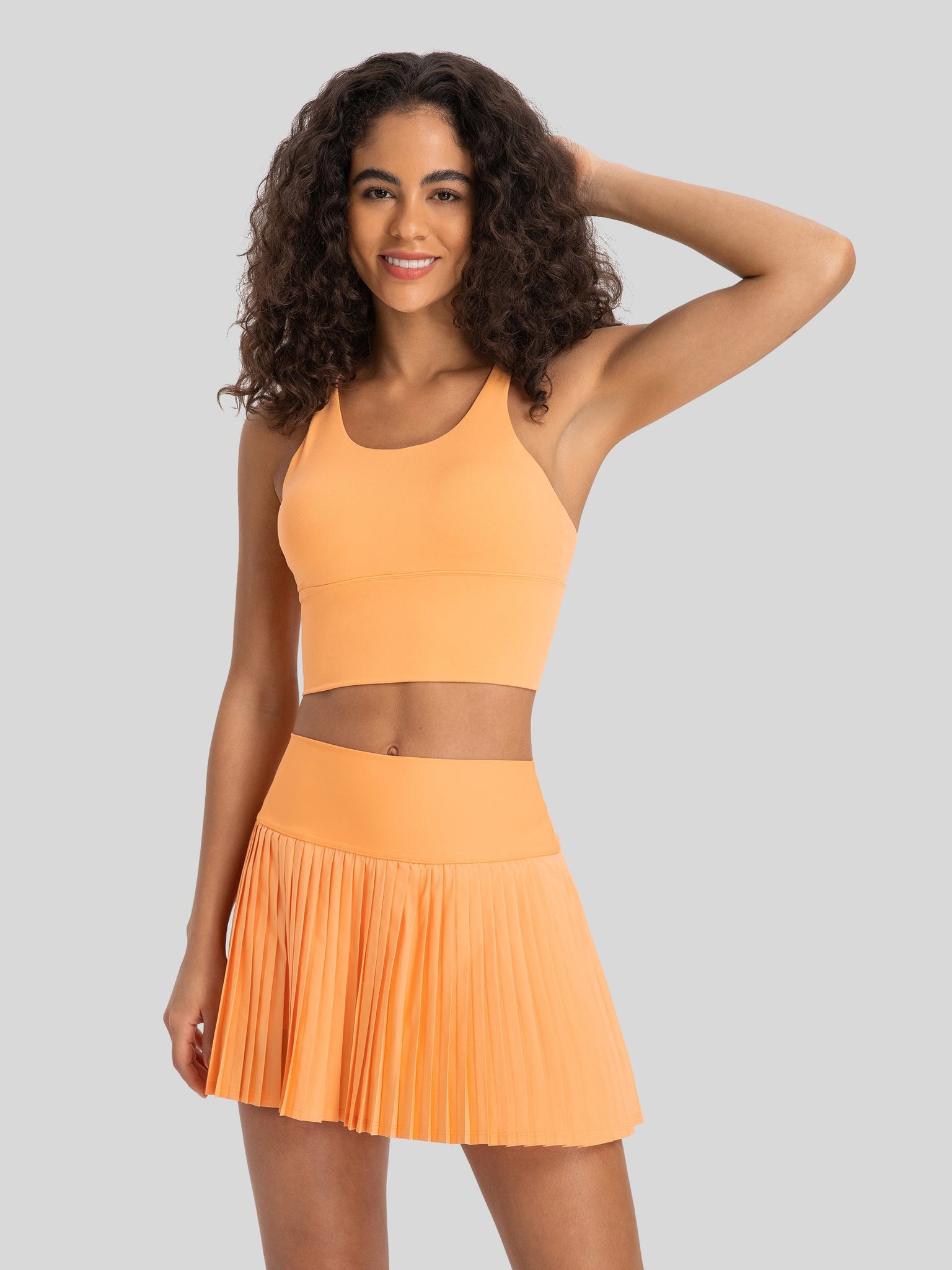 Womens Light Support Yoga Bra orange