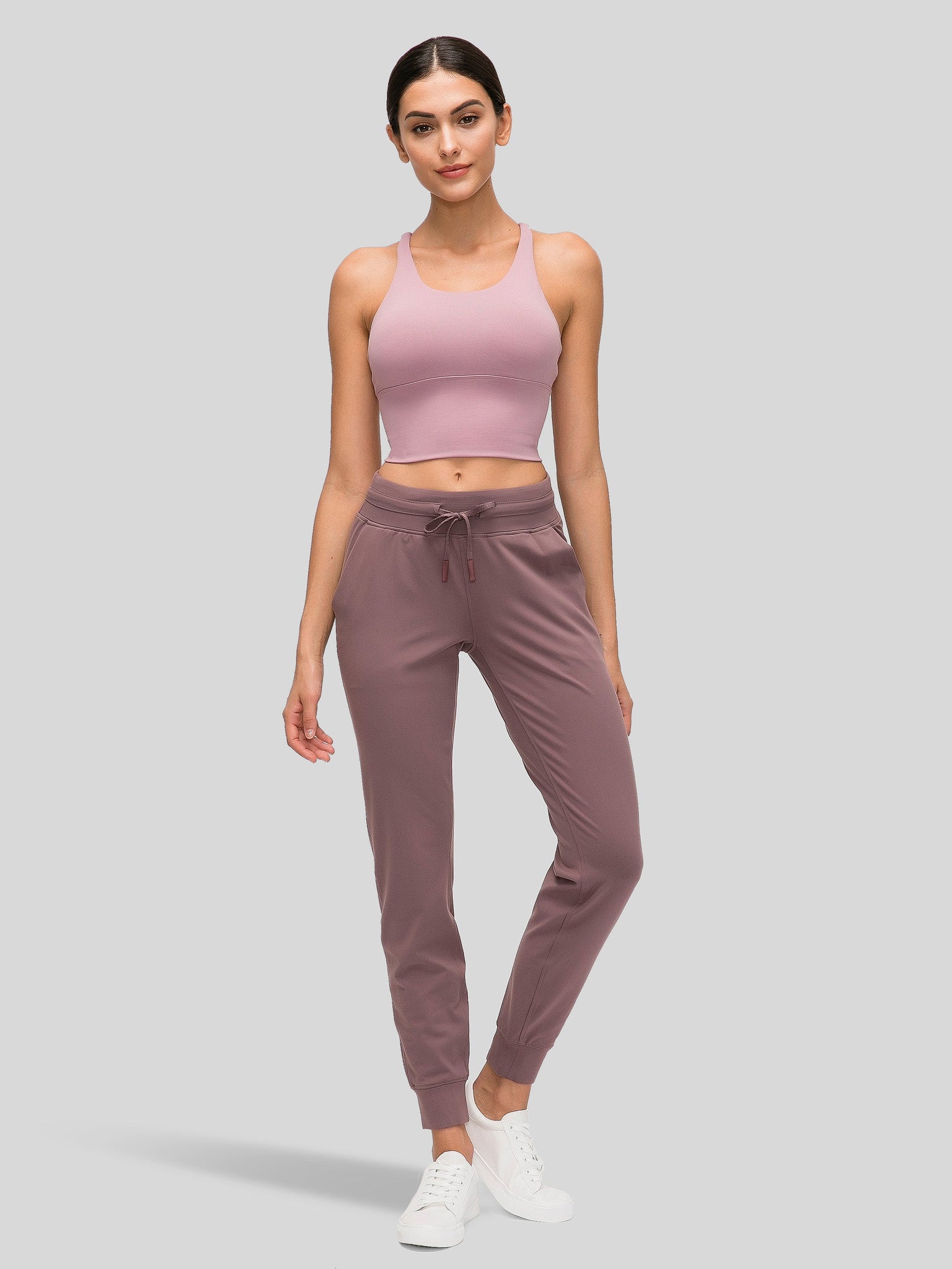 Womens Light Support Yoga Bra violet