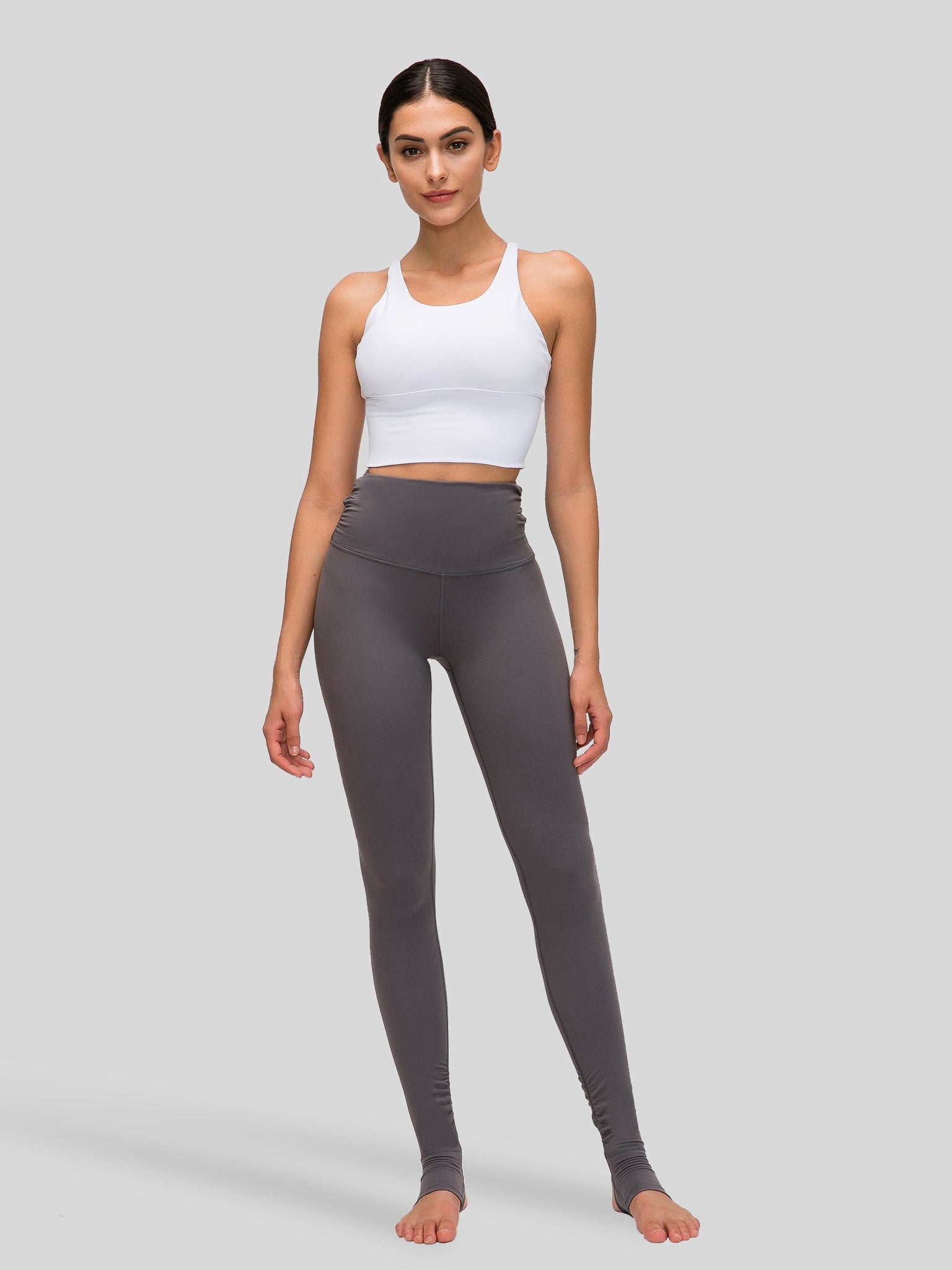 Womens Light Support Yoga Bra white