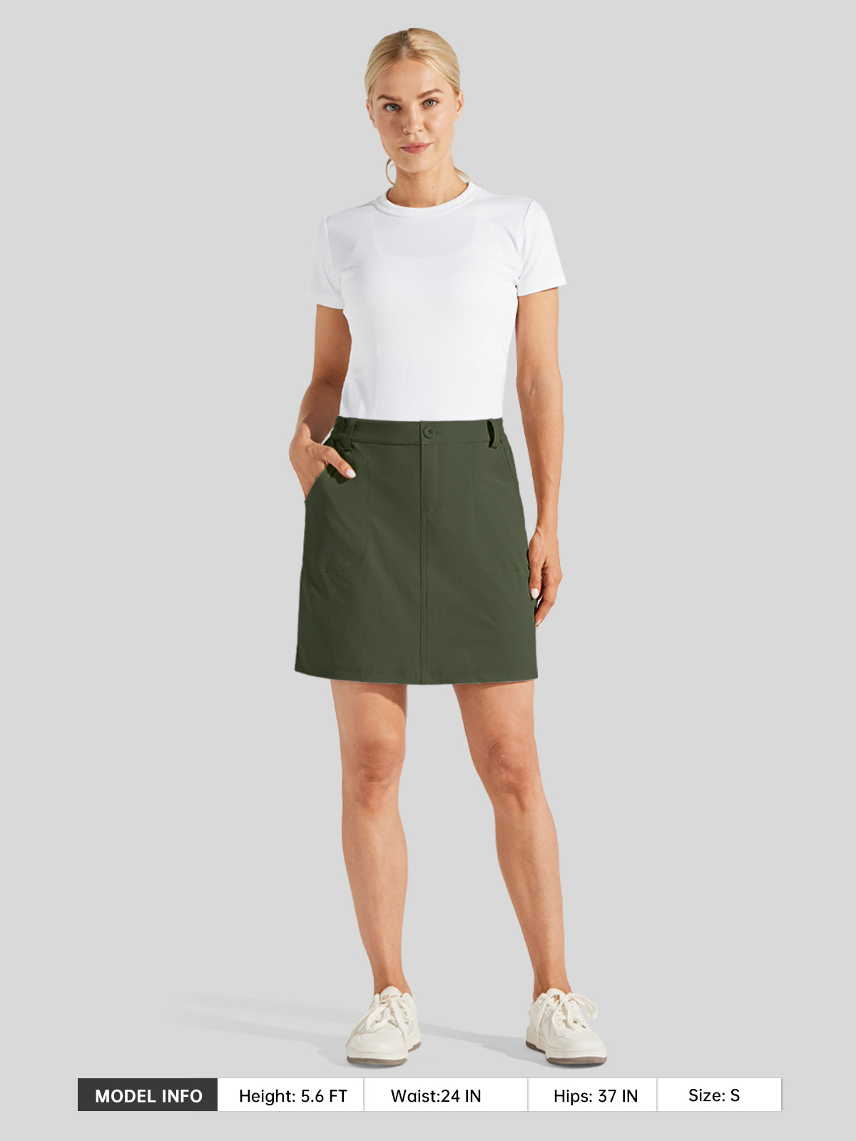 Willit Women's Lightweight Outdoor Skort_army green