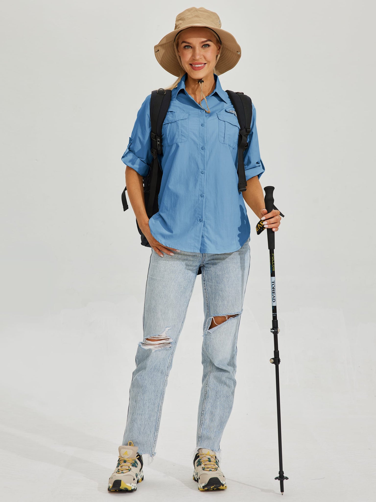Women's Long Sleeve Fishing Shirt_Atoll_model7