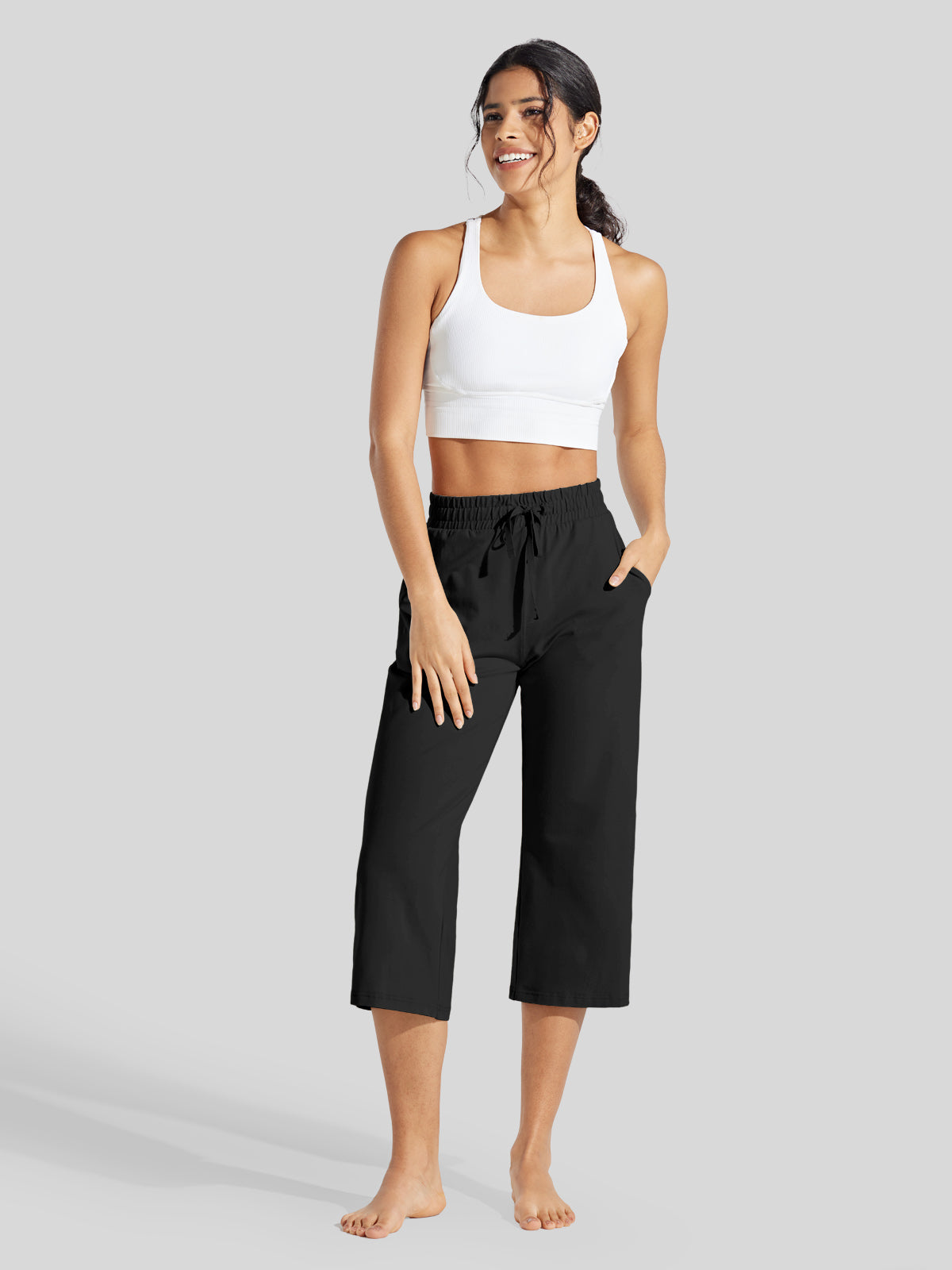 Women's Loose Yoga Capri Pants