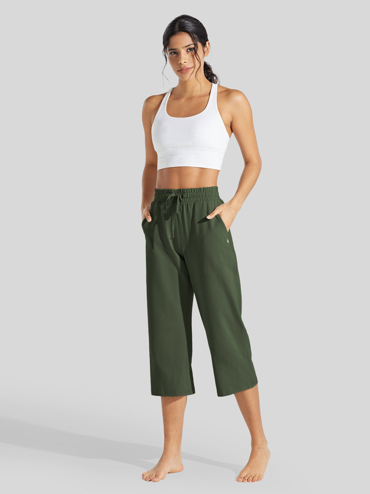 Women's Loose Yoga Capri Pants