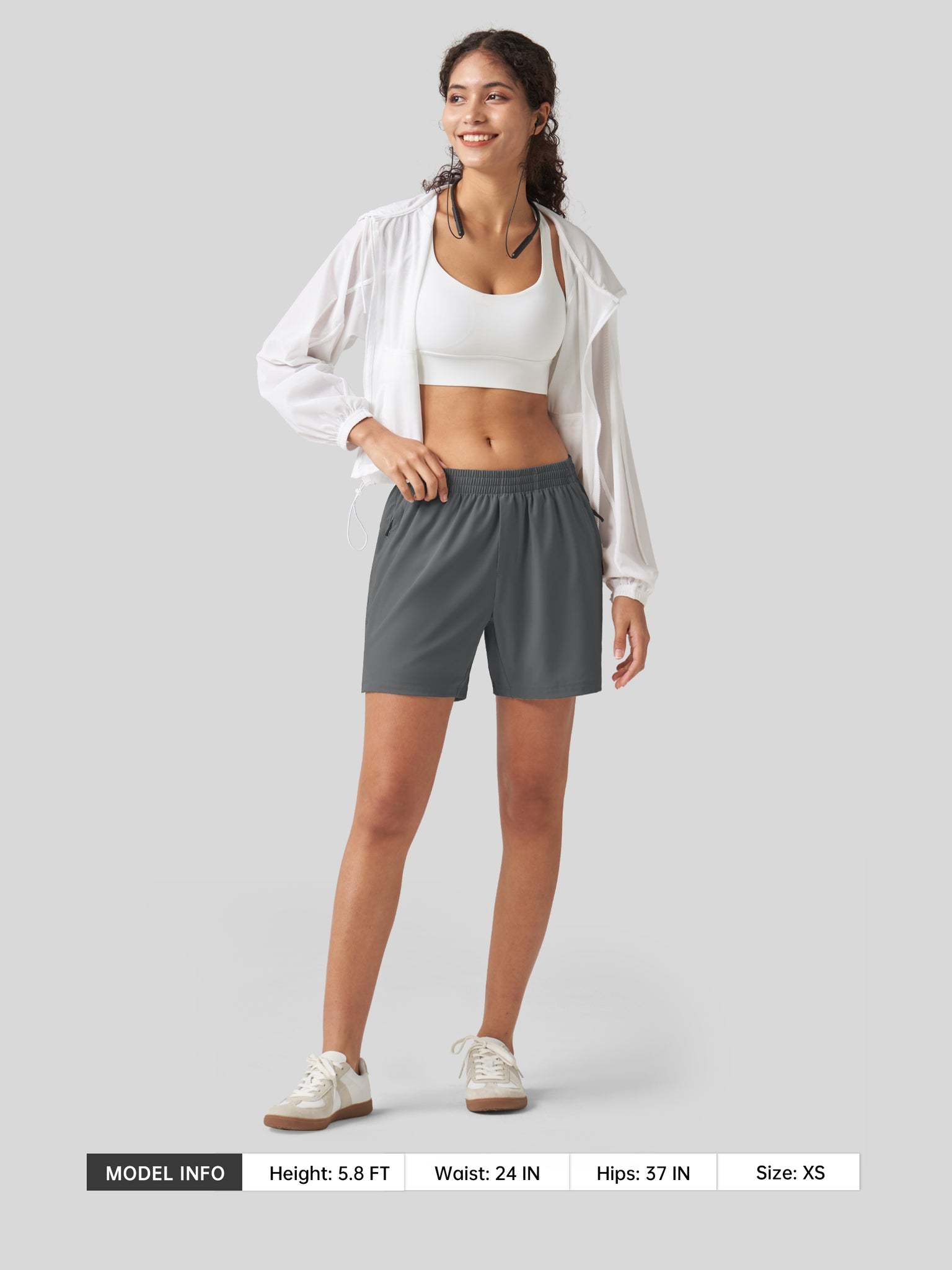 Women's Mid-Rise Running Shorts 5 Inch