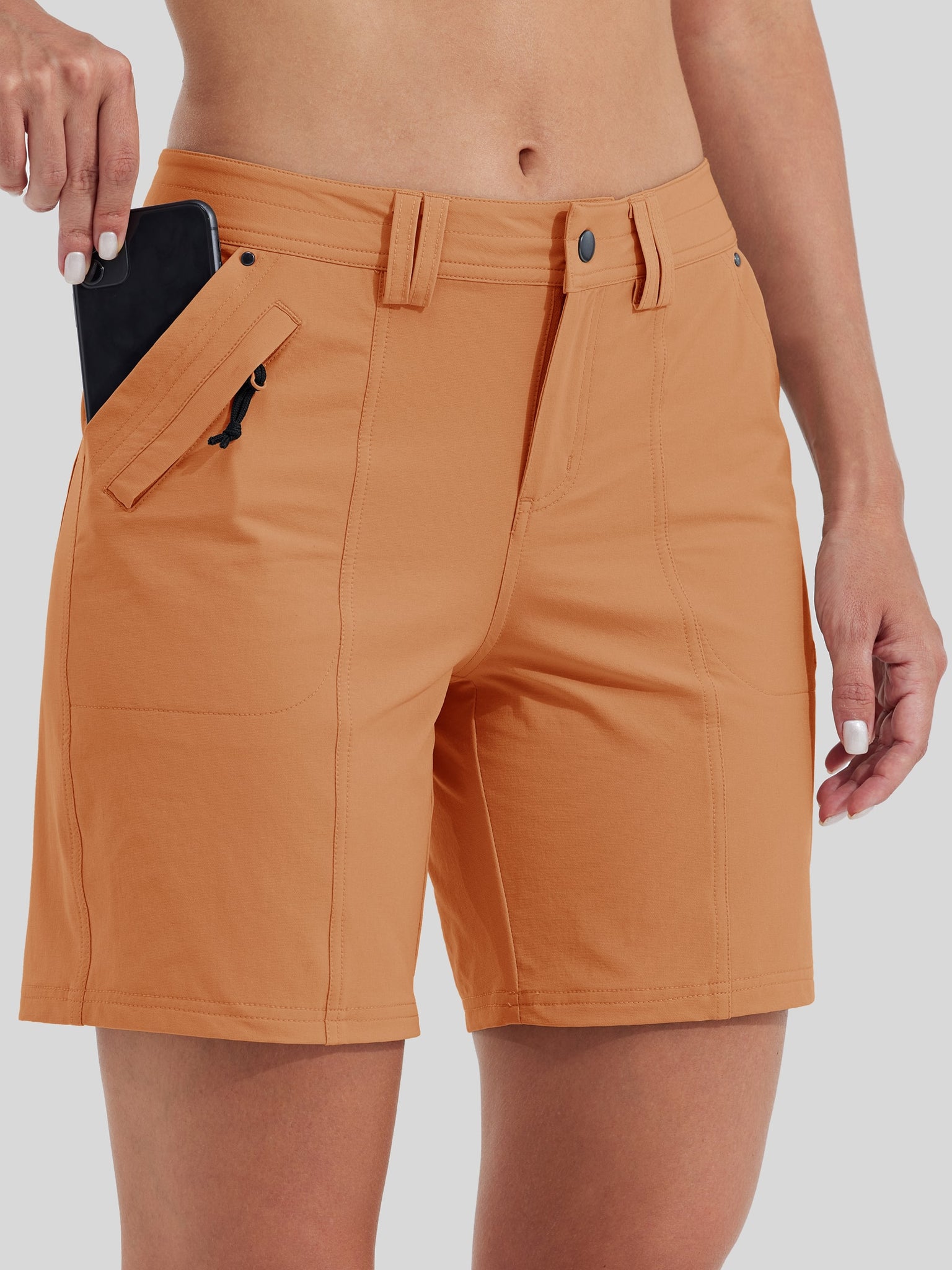 Women's Outdoor Golf Shorts Water-Resistant 7 Inch