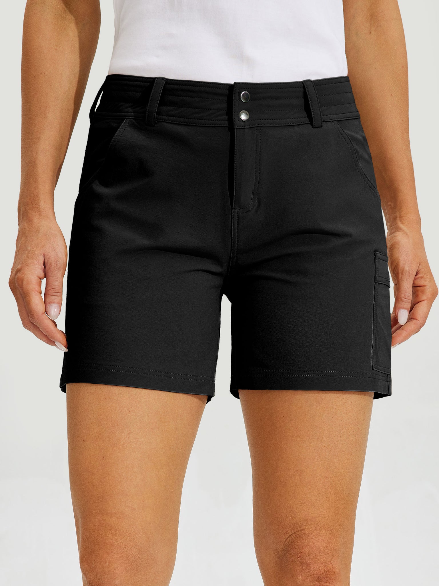 Women's Outdoor Pro Shorts 5Inch_Black3