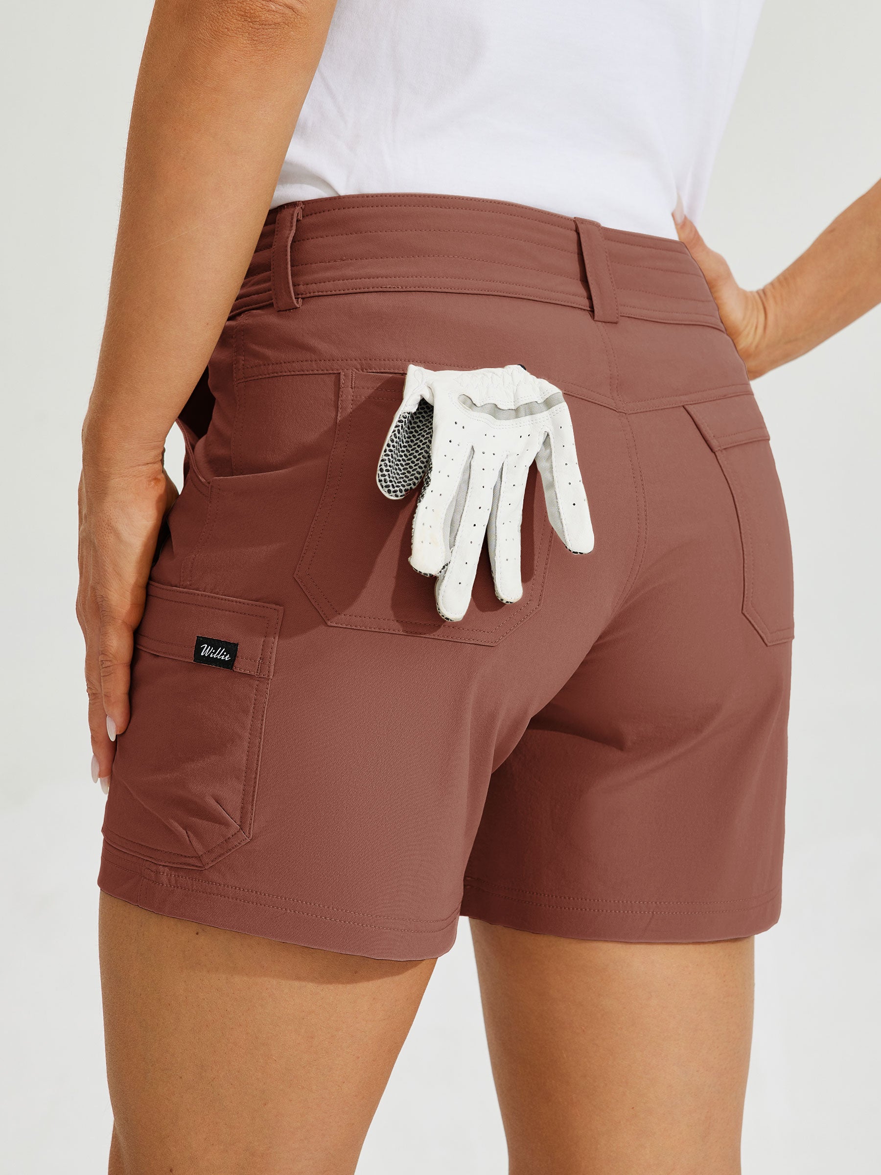 Women's Outdoor Pro Shorts 5Inch_Cacao3