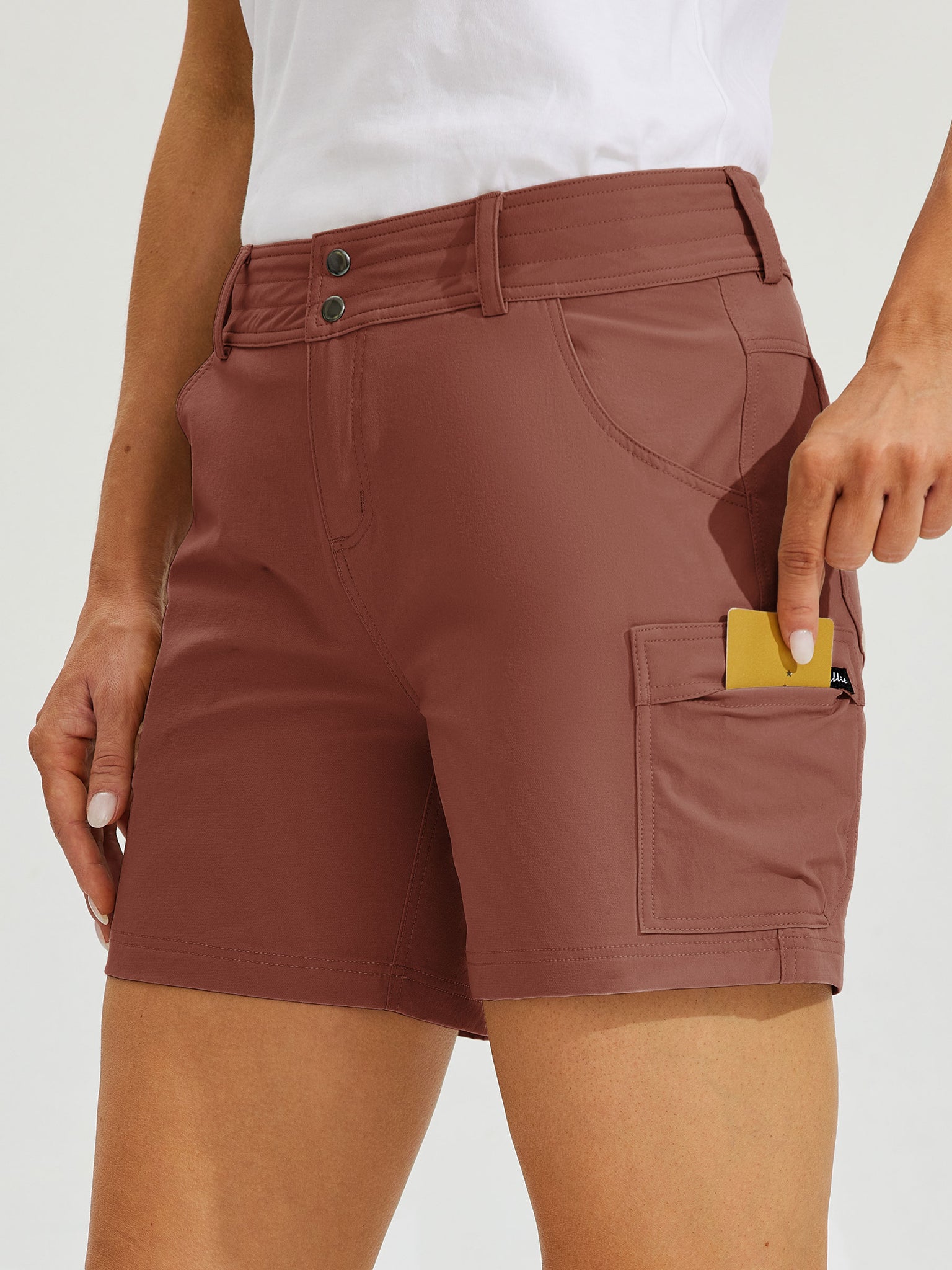 Women's Outdoor Pro Shorts 5Inch_Cacao4