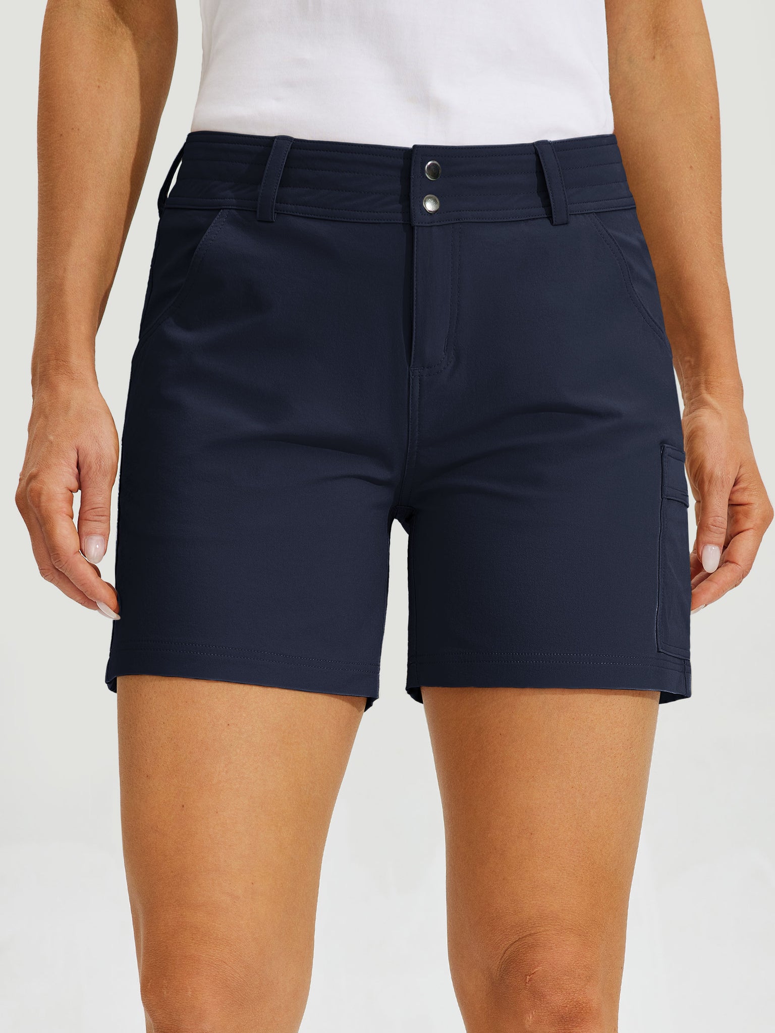 Women's Outdoor Pro Shorts 5Inch_Blue3