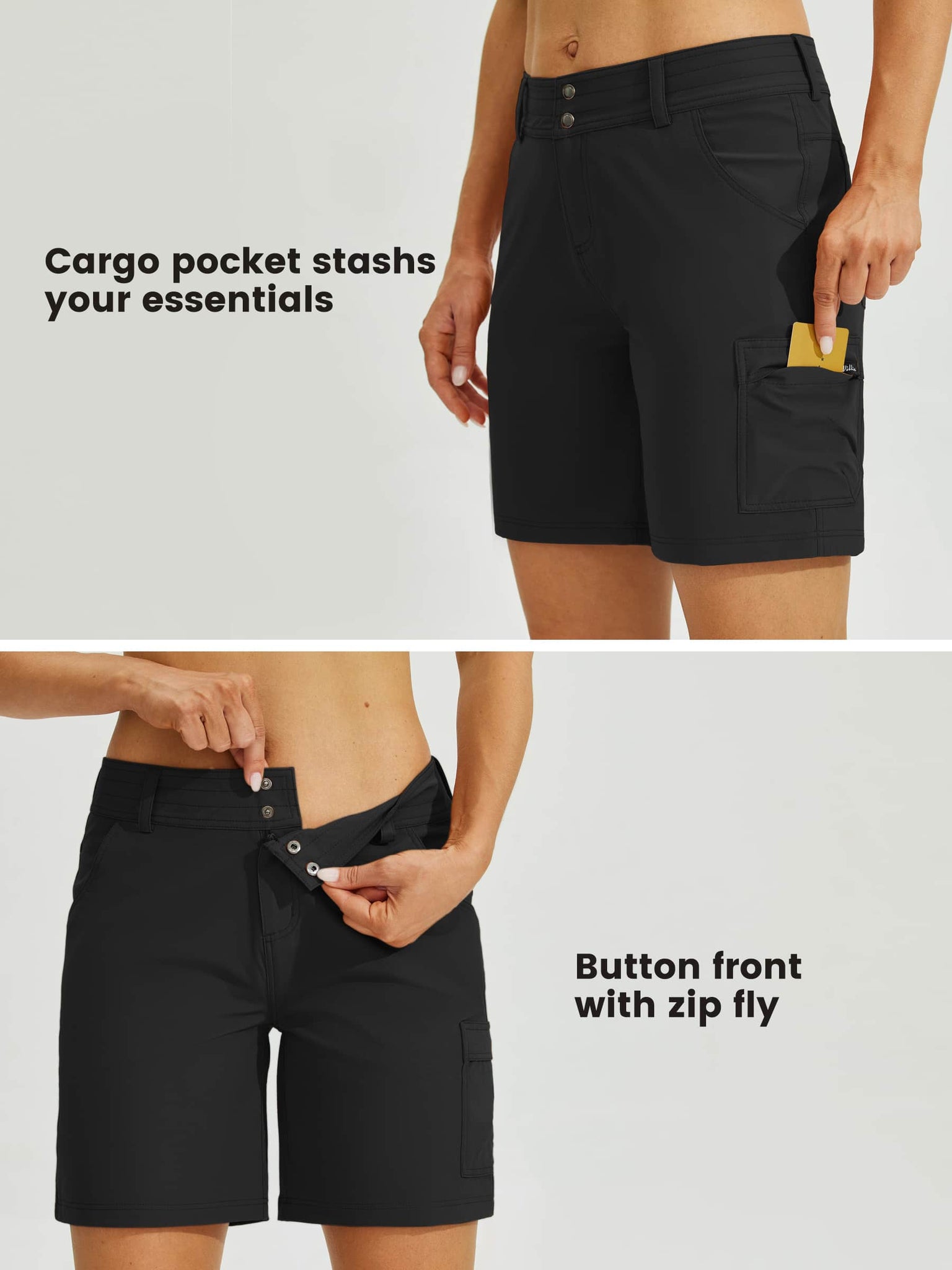 Women's Outdoor Pro Shorts Black_detail