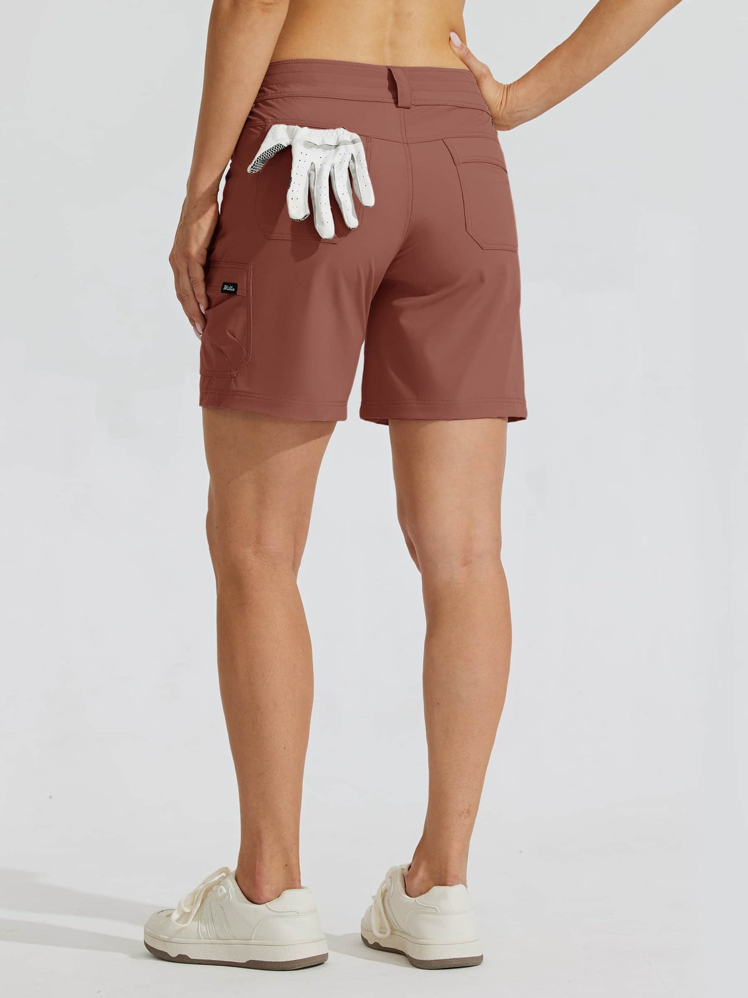 Women's Outdoor Pro Shorts Cacao_hover_model