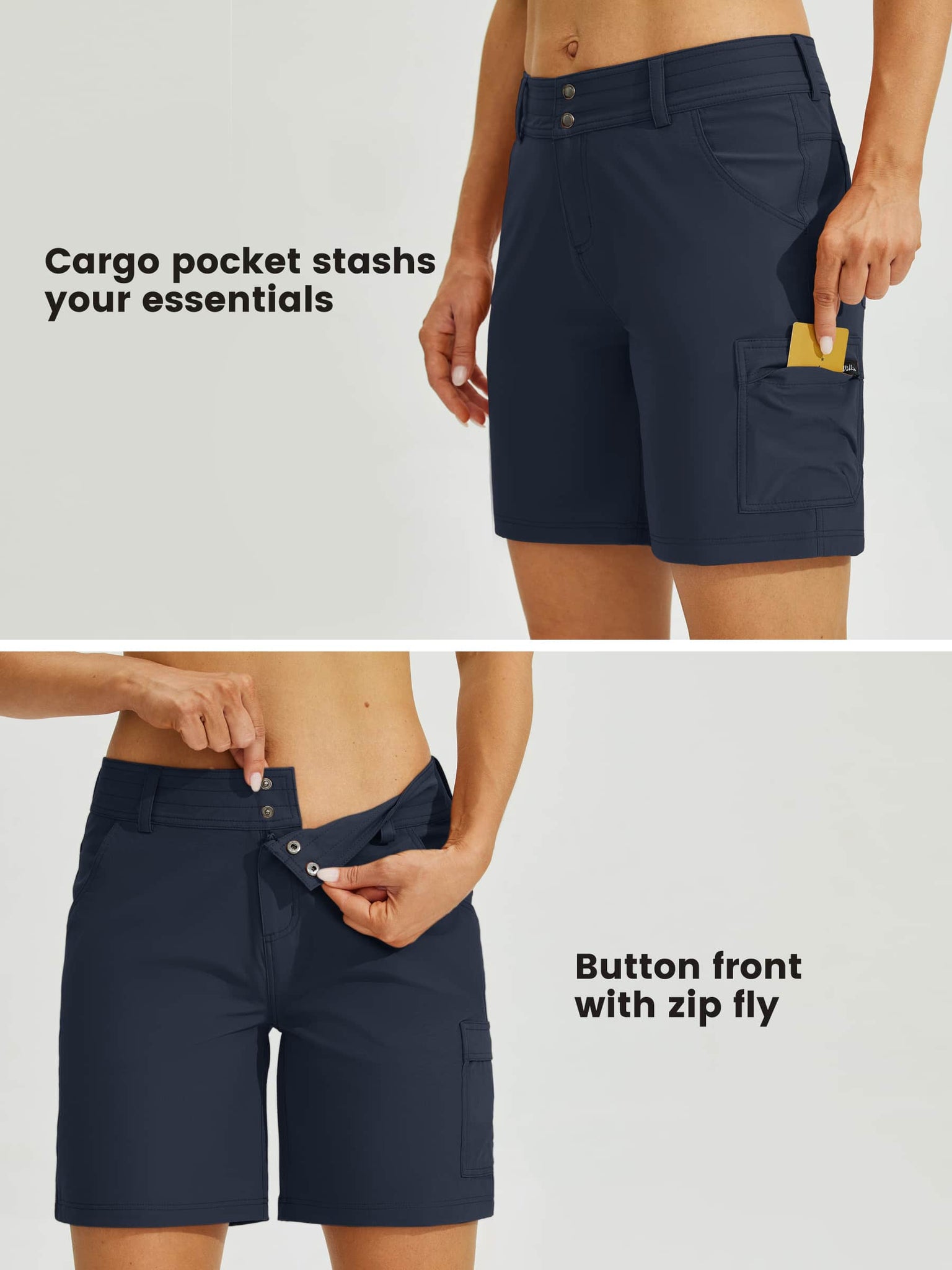 Women's Outdoor Pro Shorts Blue_detail