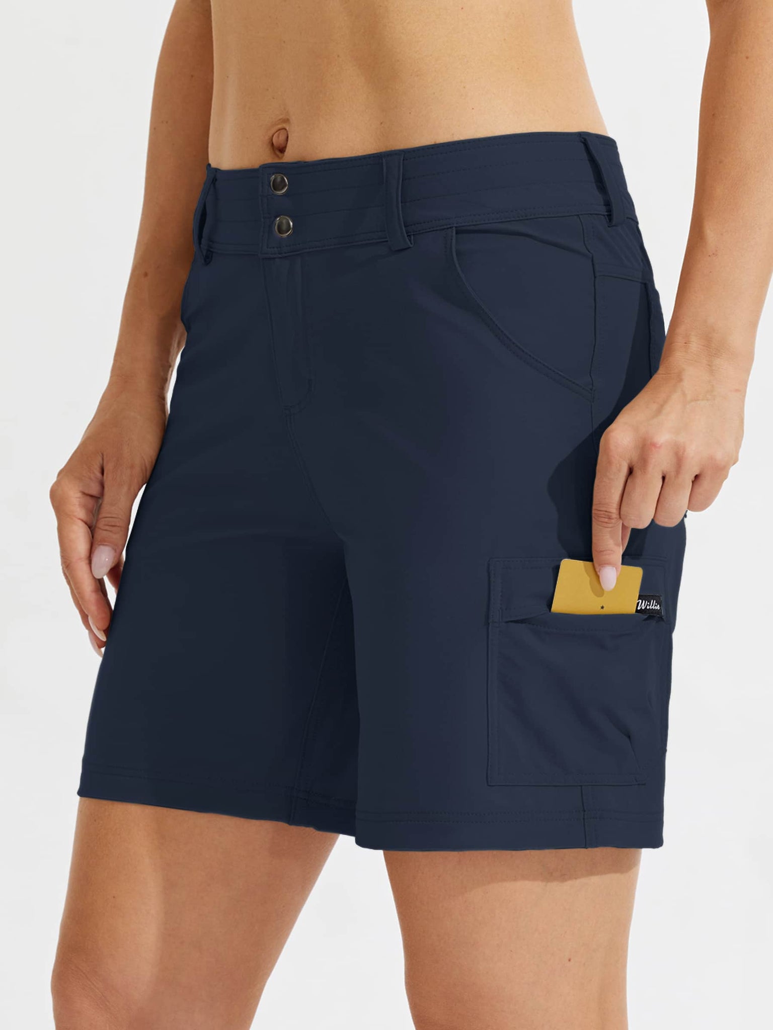 Women's Outdoor Pro Shorts Blue_model3