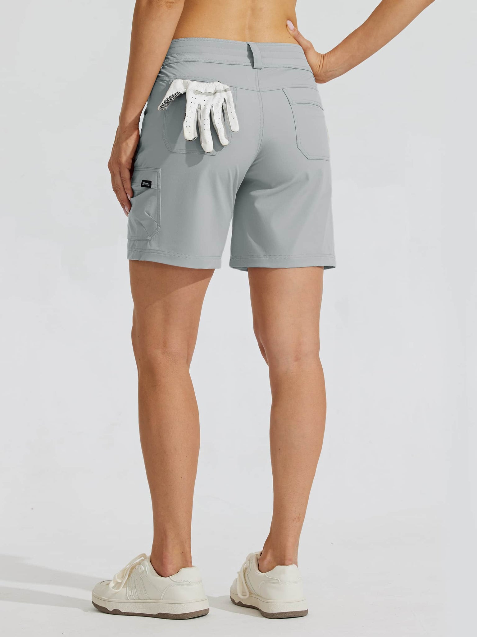 Women's Outdoor Pro Shorts Gray_model1