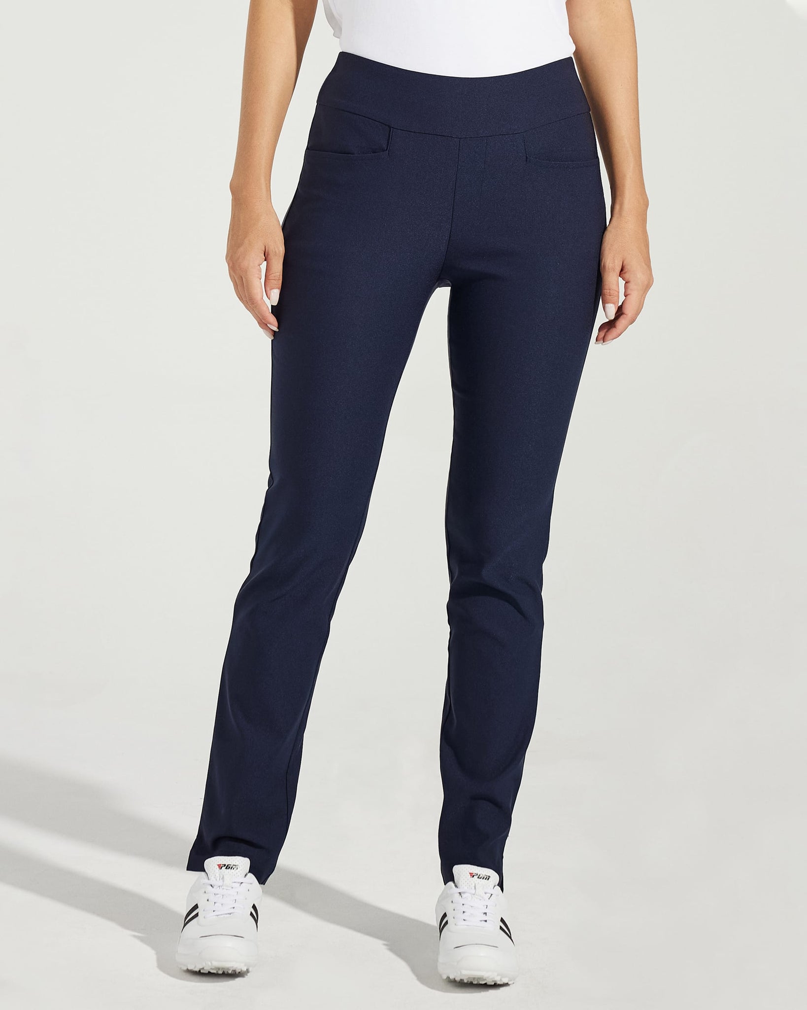 Women's Golf Pull-On Pants_Navy_model1