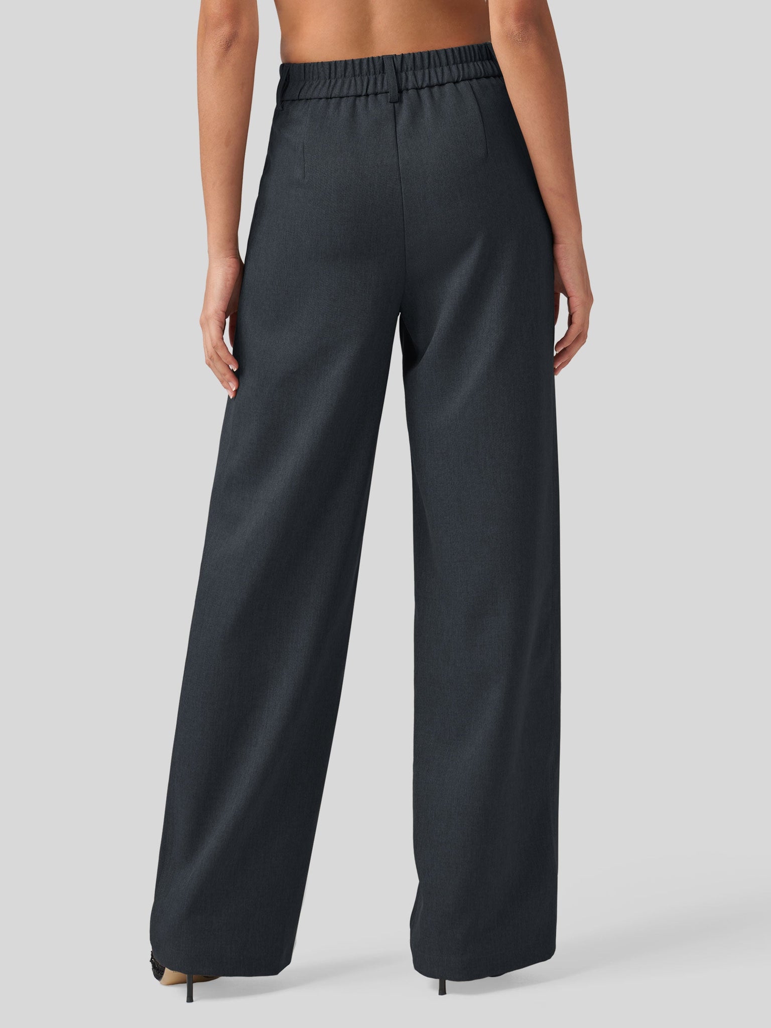 Willit Women's Pleated Wide Leg Pants 31 Inch_navy