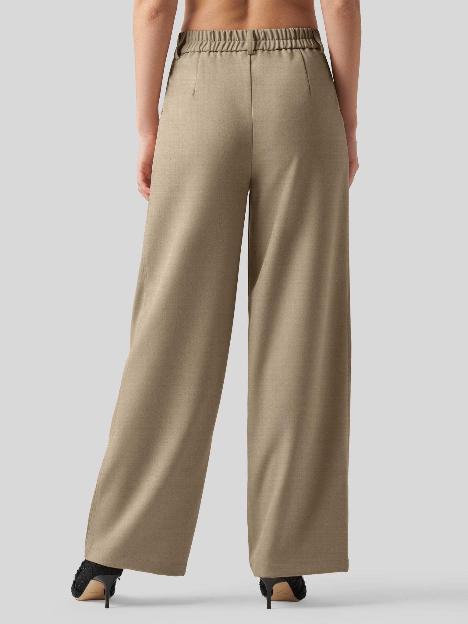 Willit Women's Pleated Wide Leg Pants 31 Inch_tan