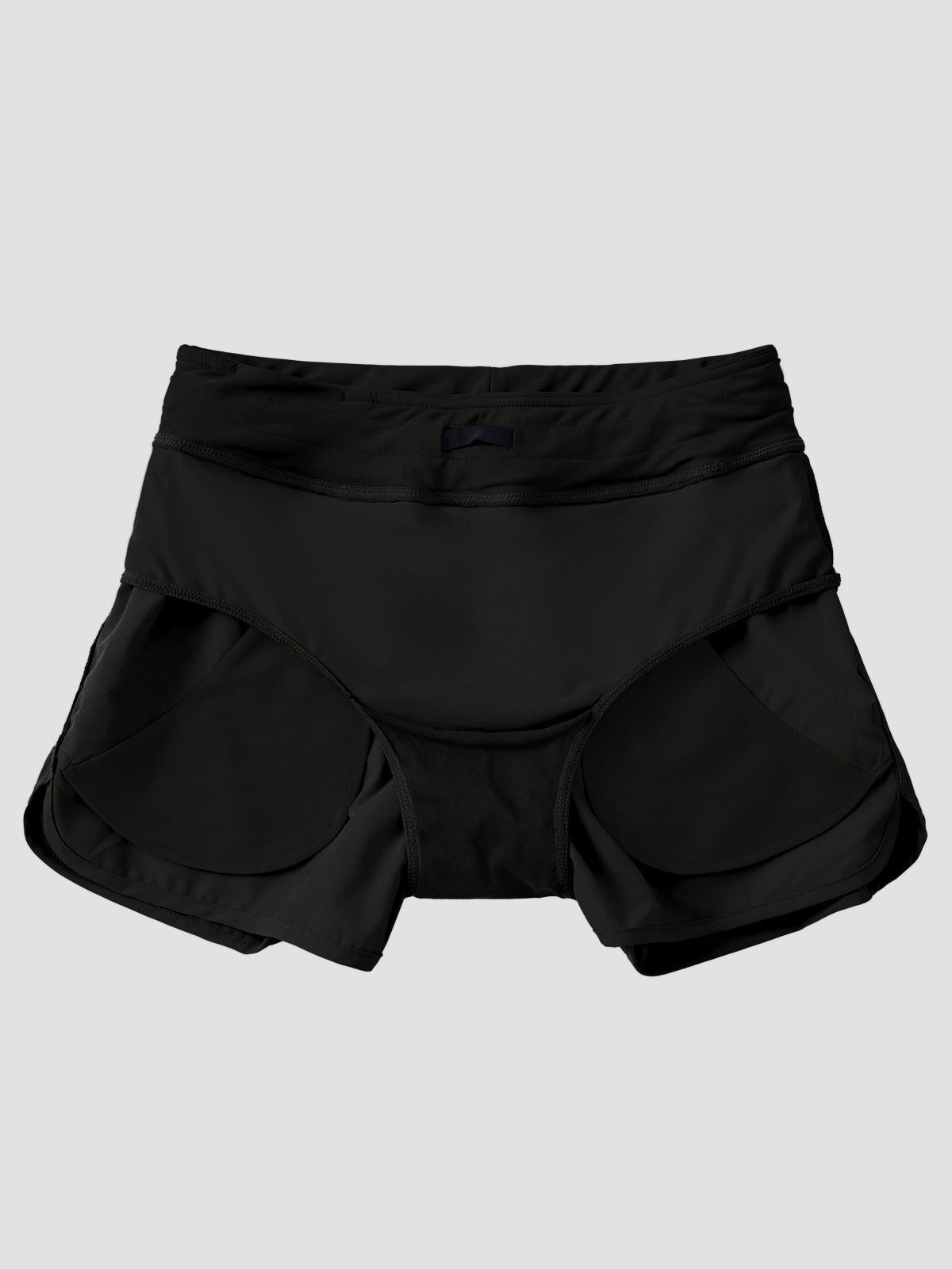 Willit Women's Seashore Boardshort 3 Inch in black with panty