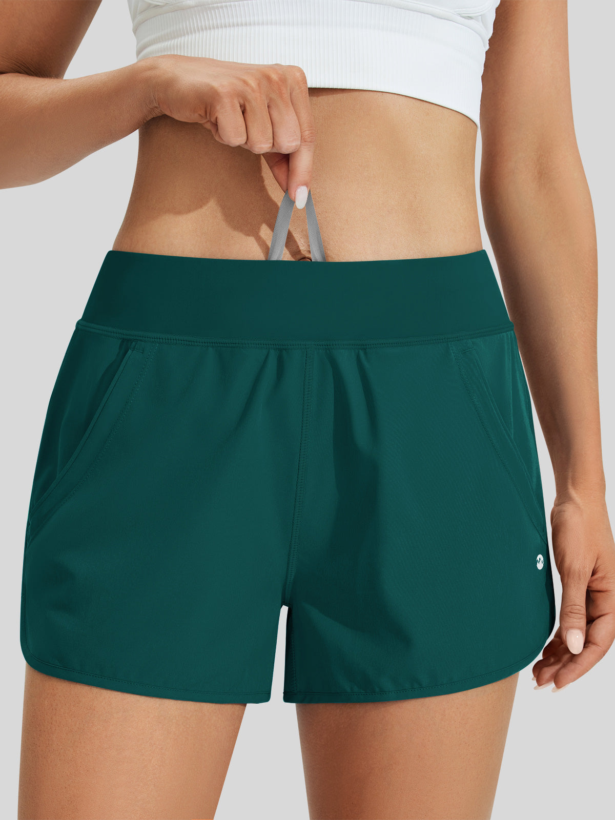Willit Women's Seashore Boardshort 3 Inch in malladgreen4