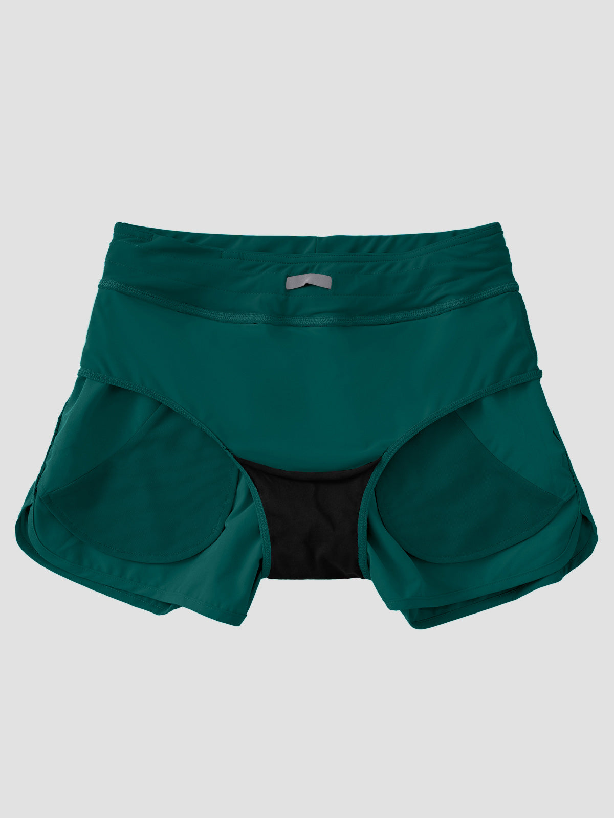 Willit Women's Seashore Boardshort 3 Inch in malladgreen with panty