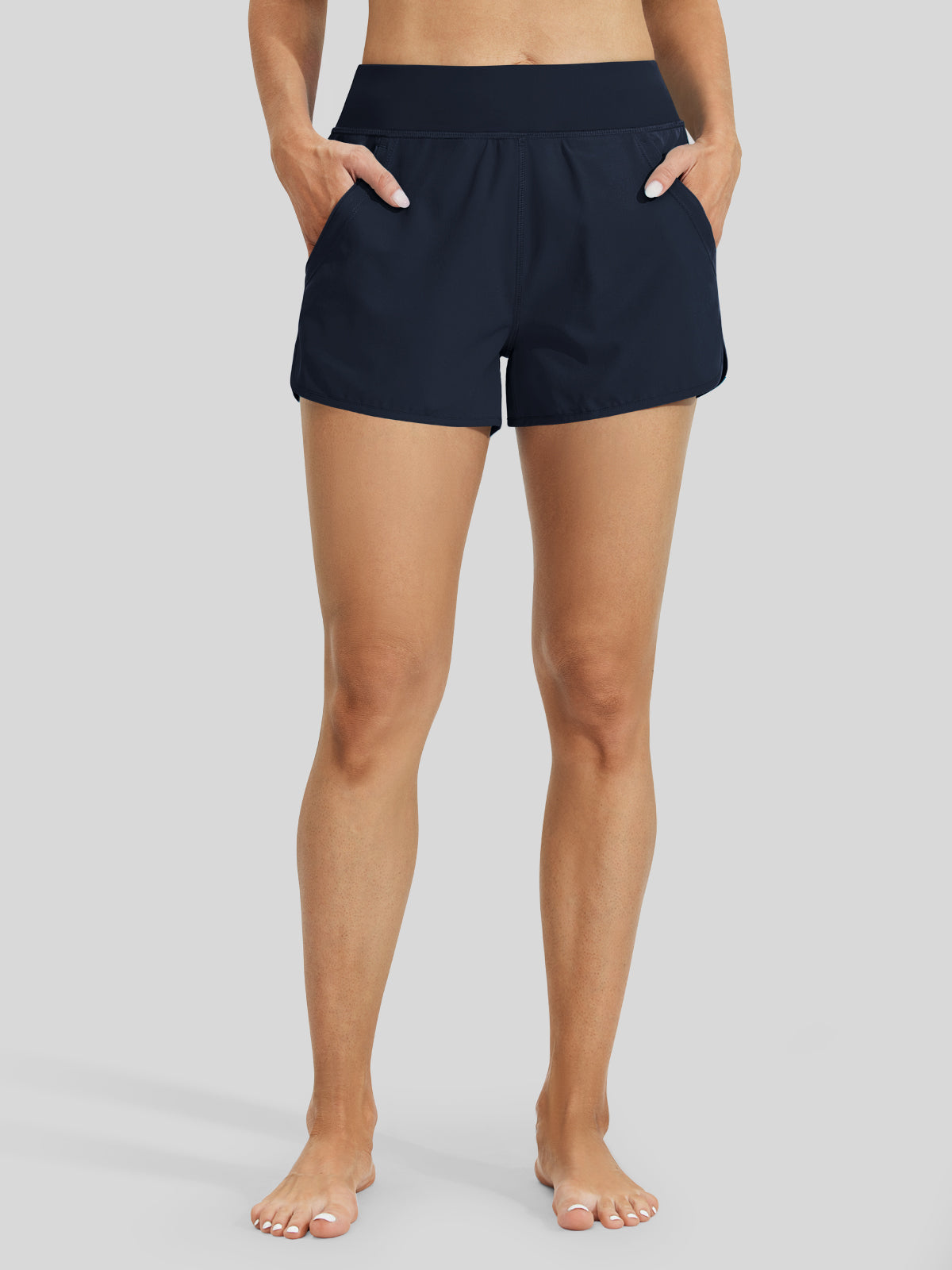 Willit Women's Seashore Boardshort 3 Inch in navy1