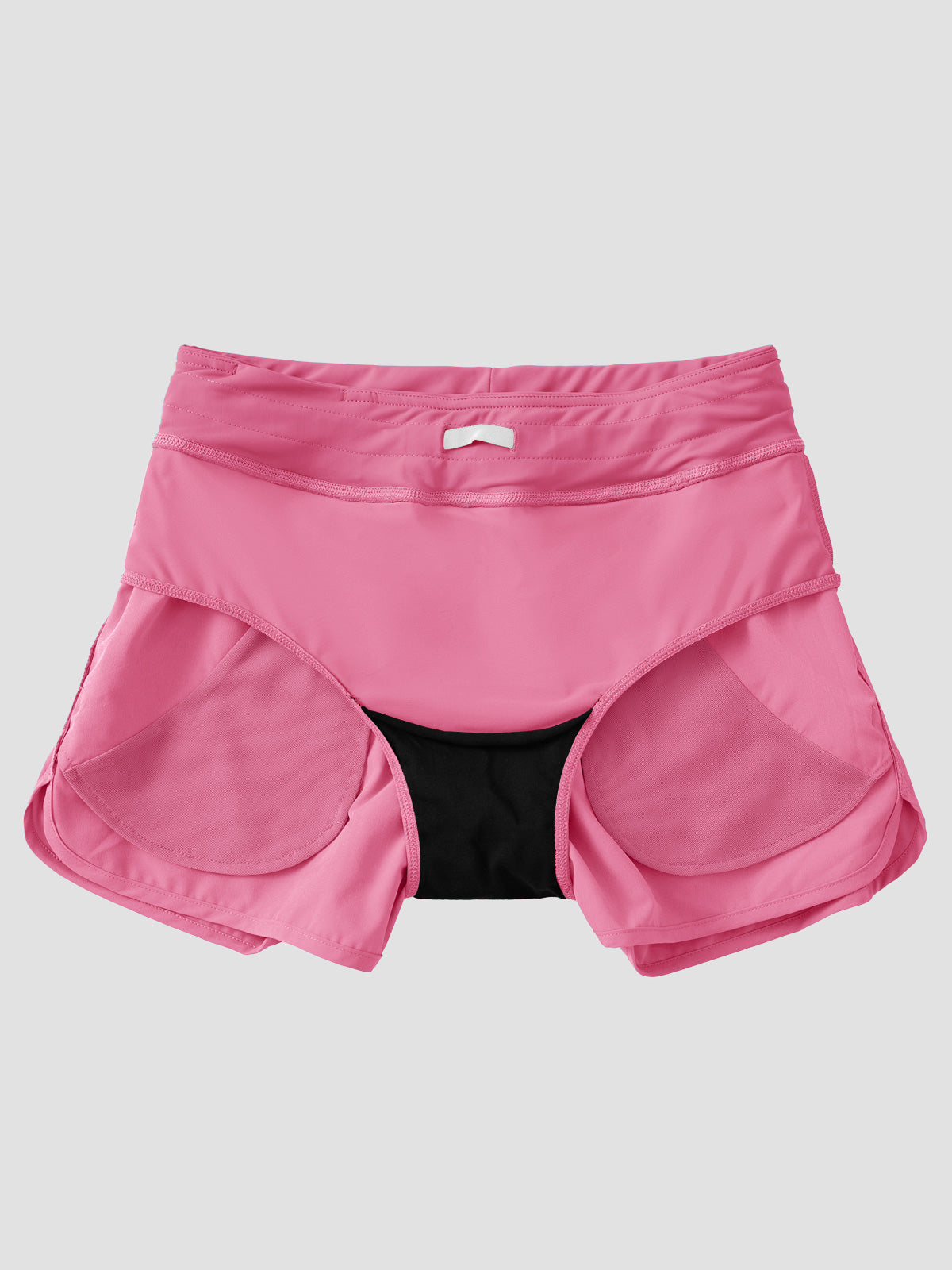 Willit Women's Seashore Boardshort 3 Inch in pink with panty