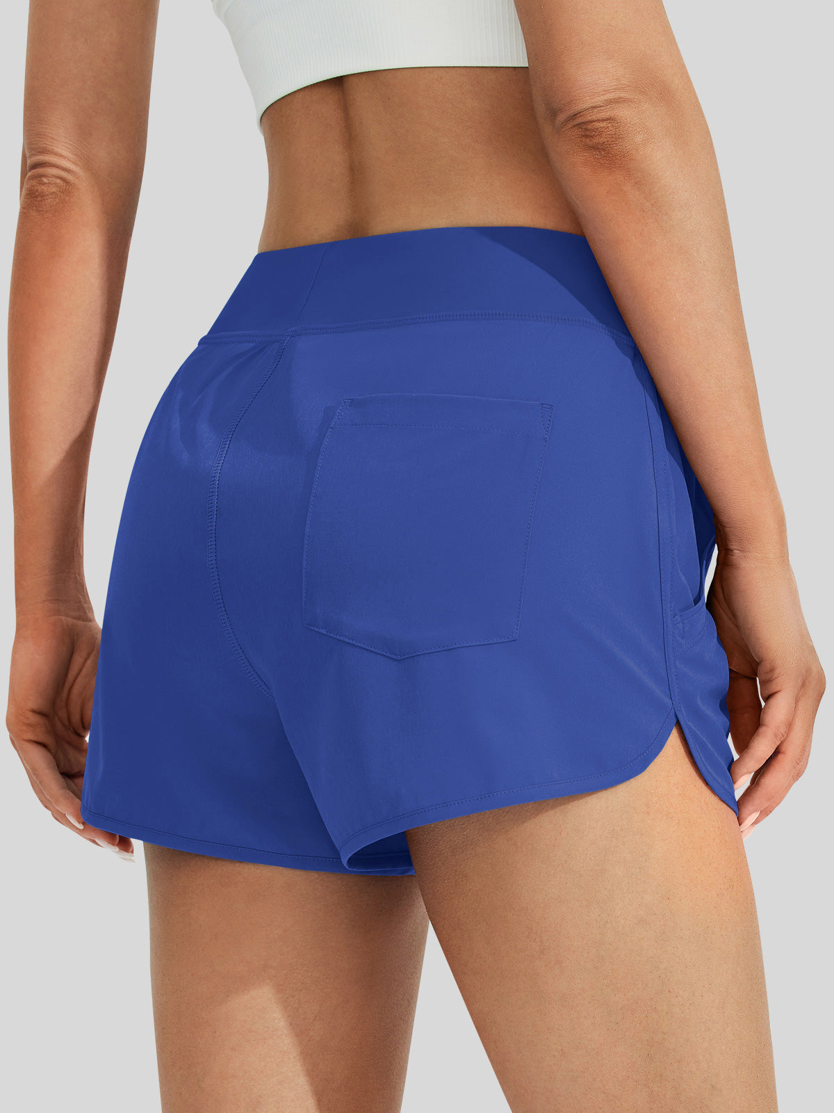 Willit Women's Seashore Boardshort 3 Inch in royalbue4