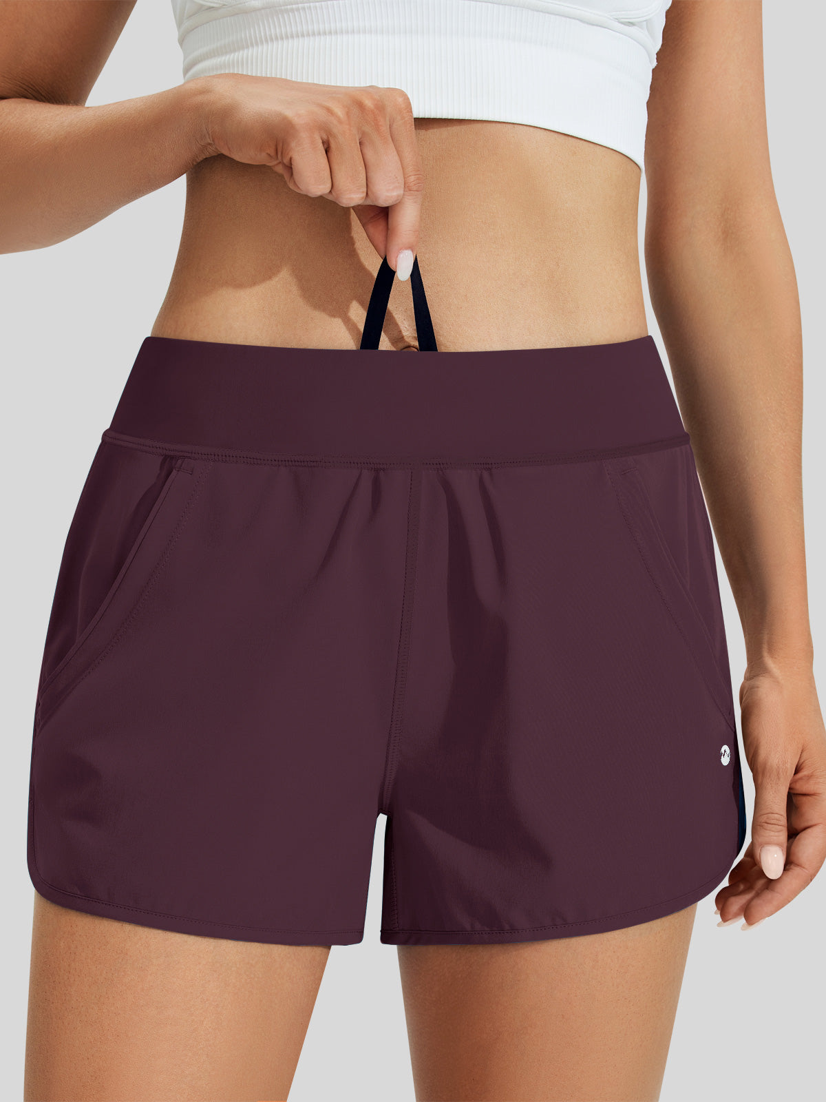 Willit Women's Seashore Boardshort 3 Inch in winered4