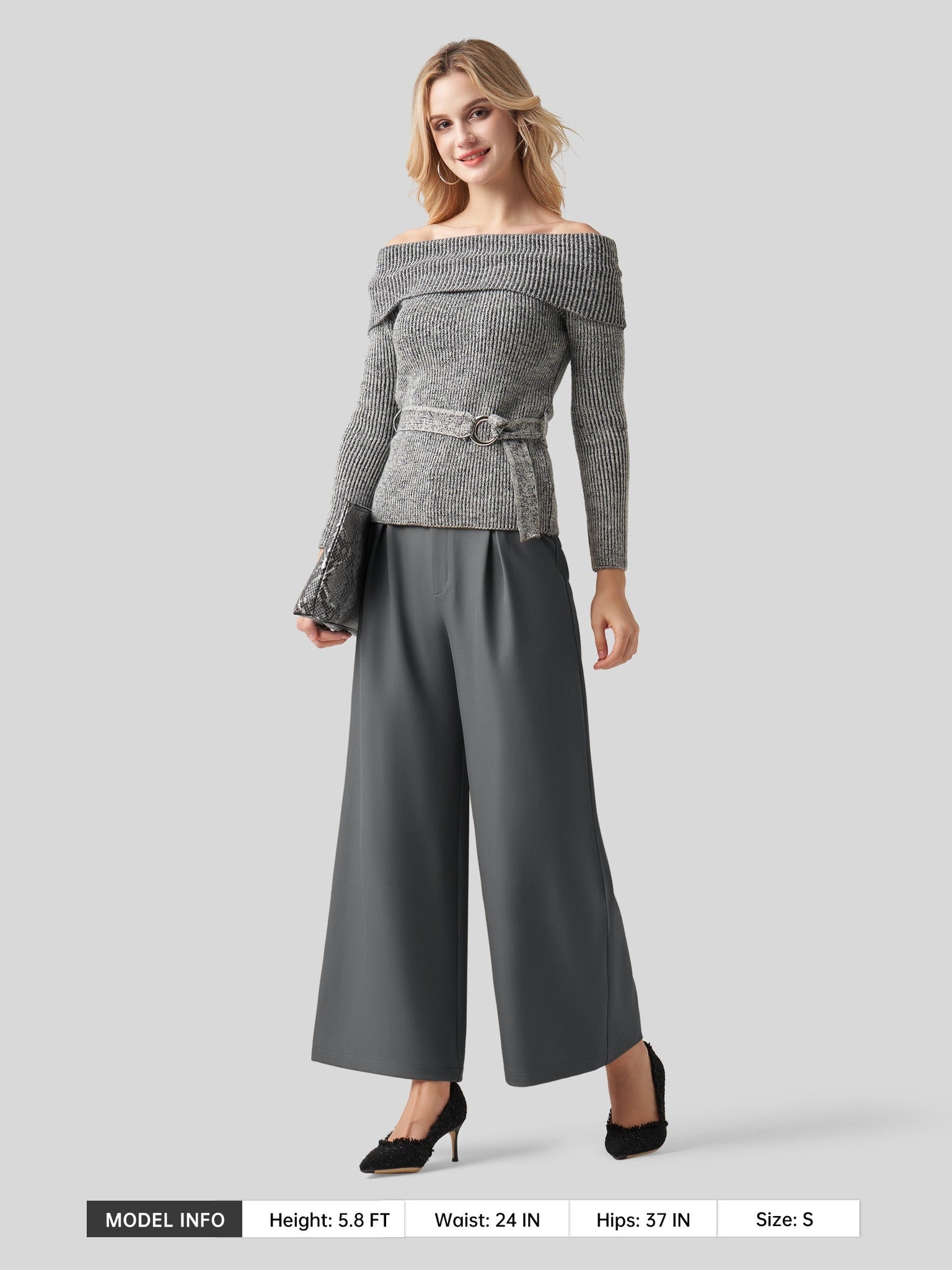 Women's Short-Length Palazzo Pant-27 Inch