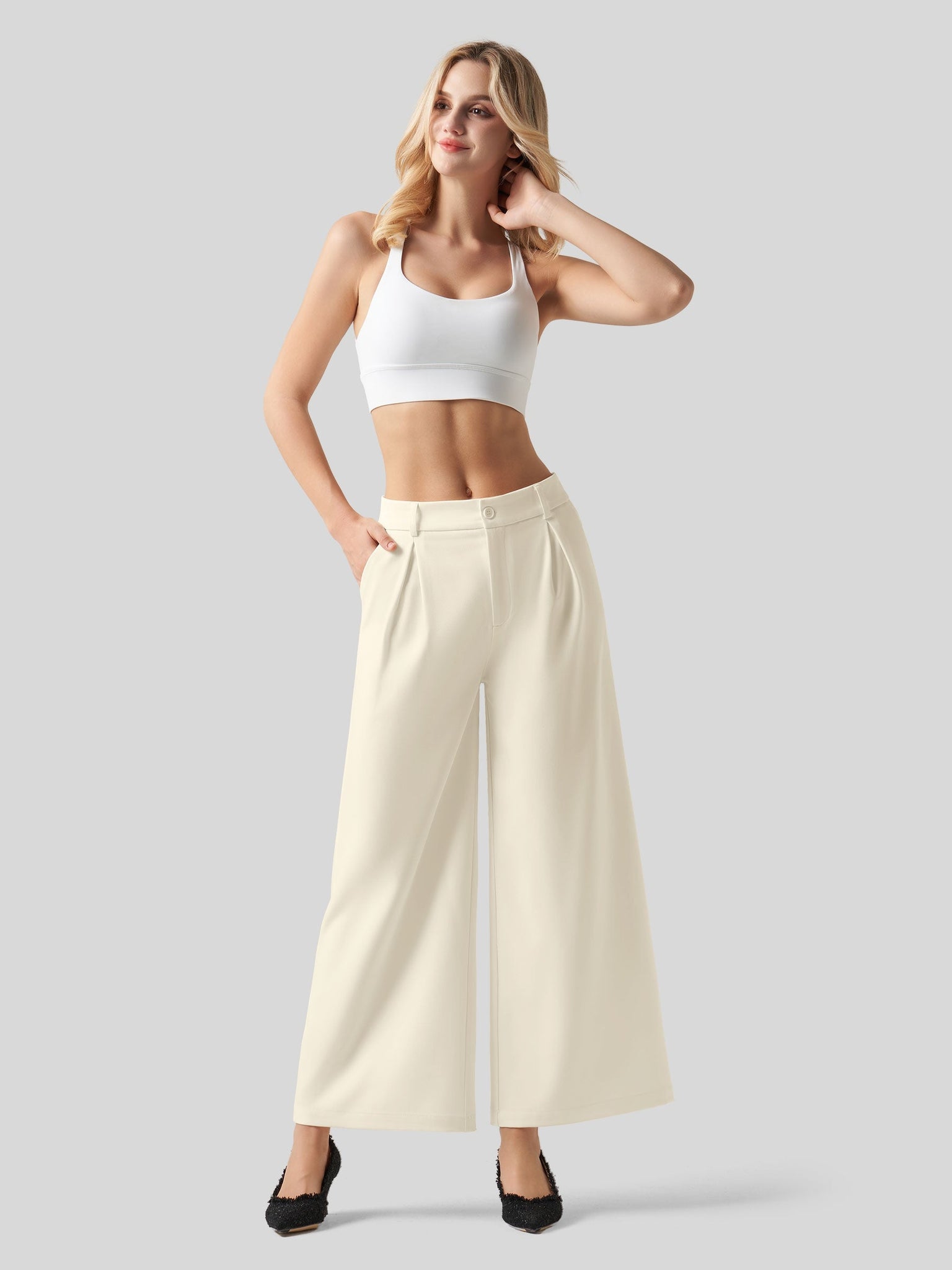 Women's Short-Length Palazzo Pant-27 Inch