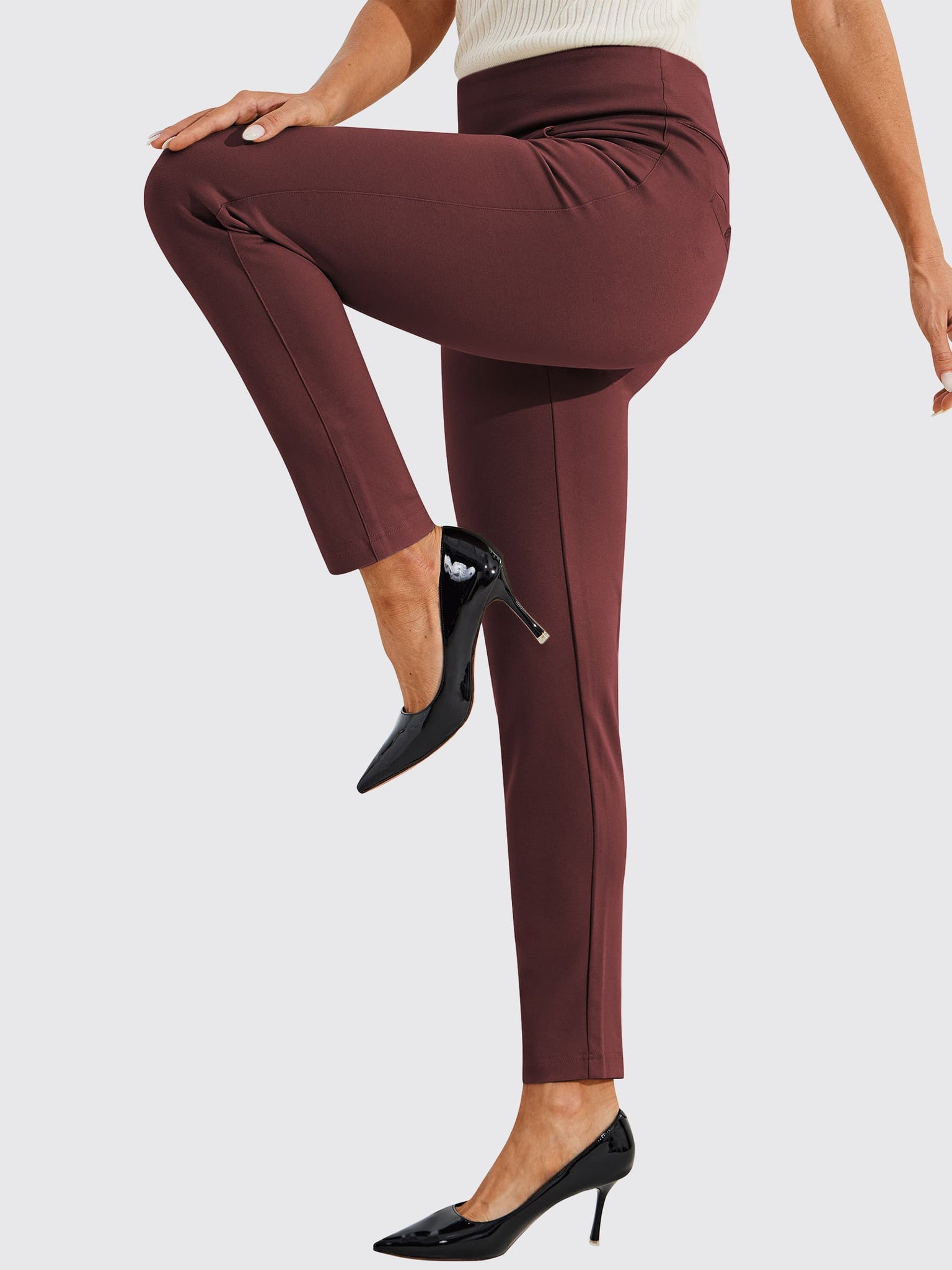 Willit Women's Yoga Dress Pants 29/31/33 Straight Leg Stretchy Office  Yoga Work Slacks with 4 Pockets : : Clothing, Shoes & Accessories