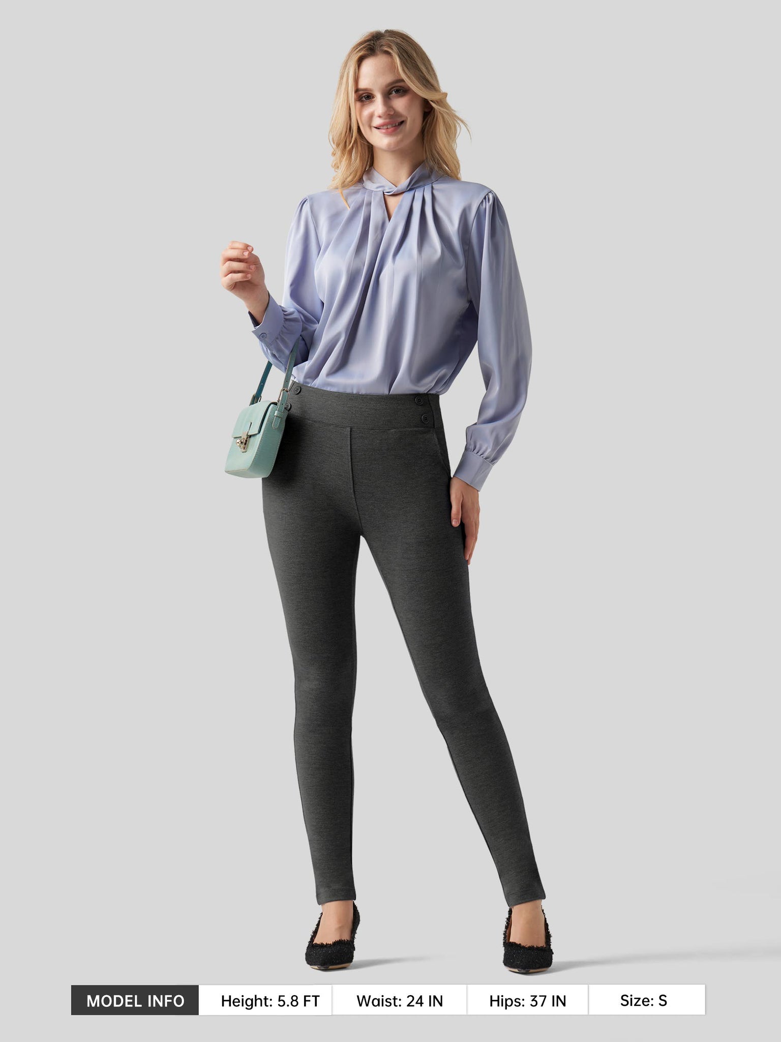 Women's Skinny Work Slacks 28 Inch