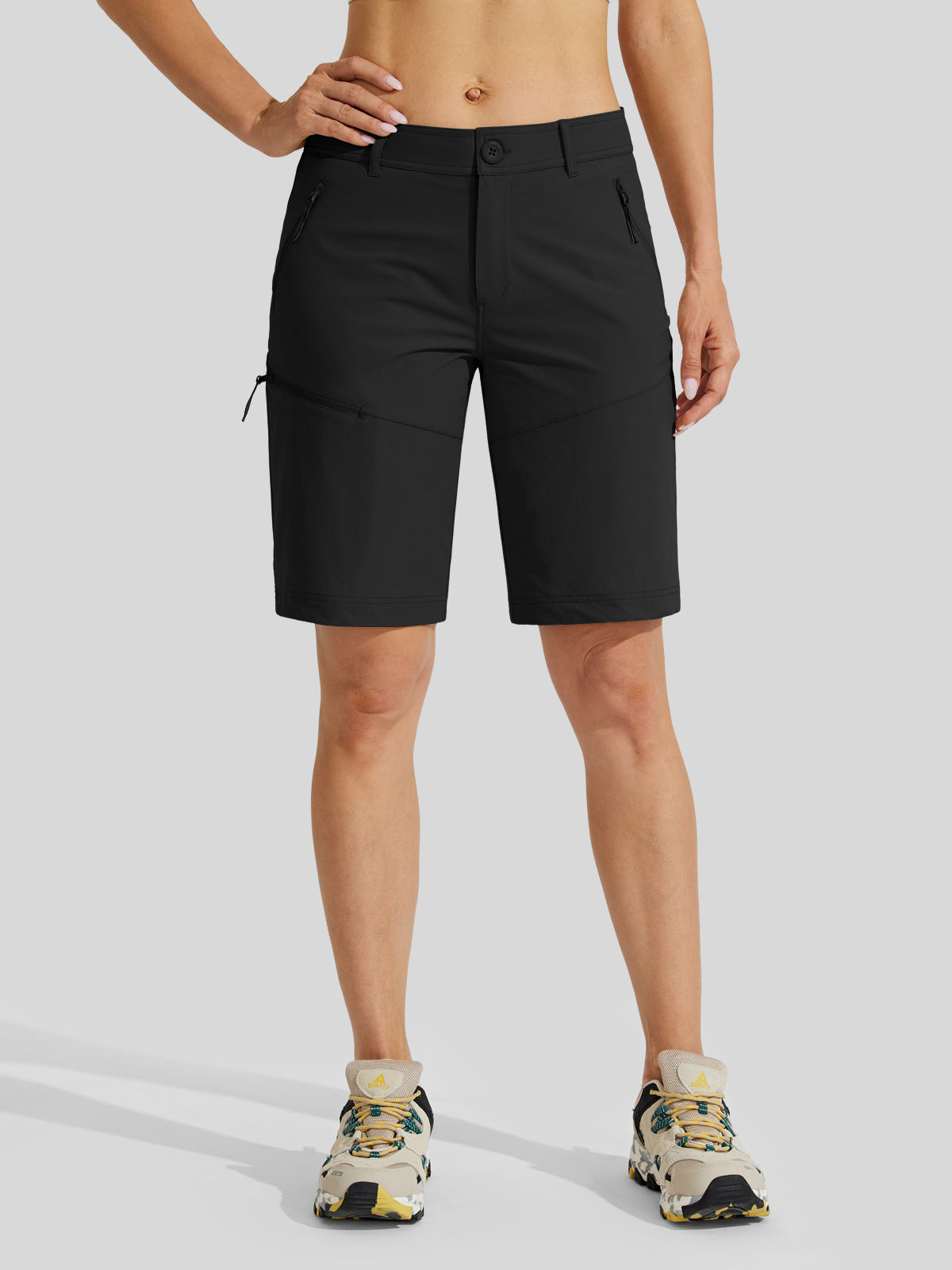 Women's Slim Leg Golf Shorts 10 Inch