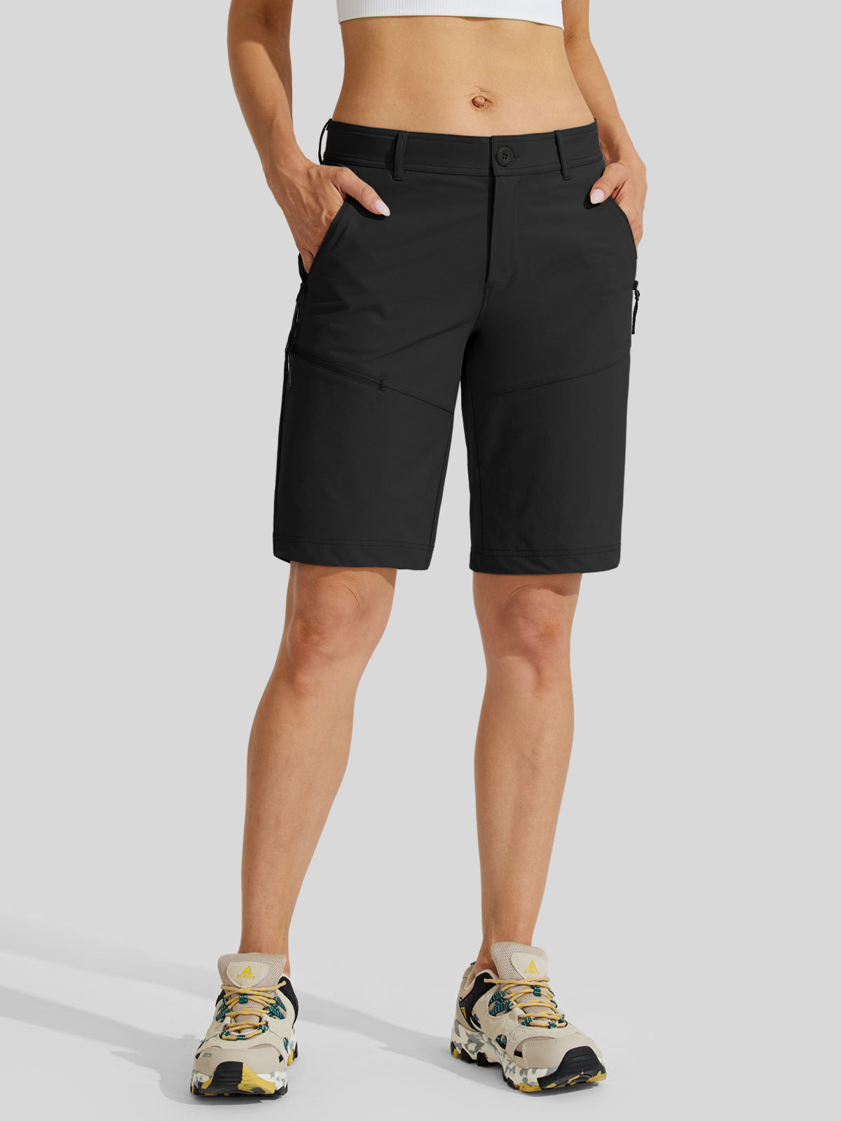 Women's Slim Leg Golf Shorts 10 Inch