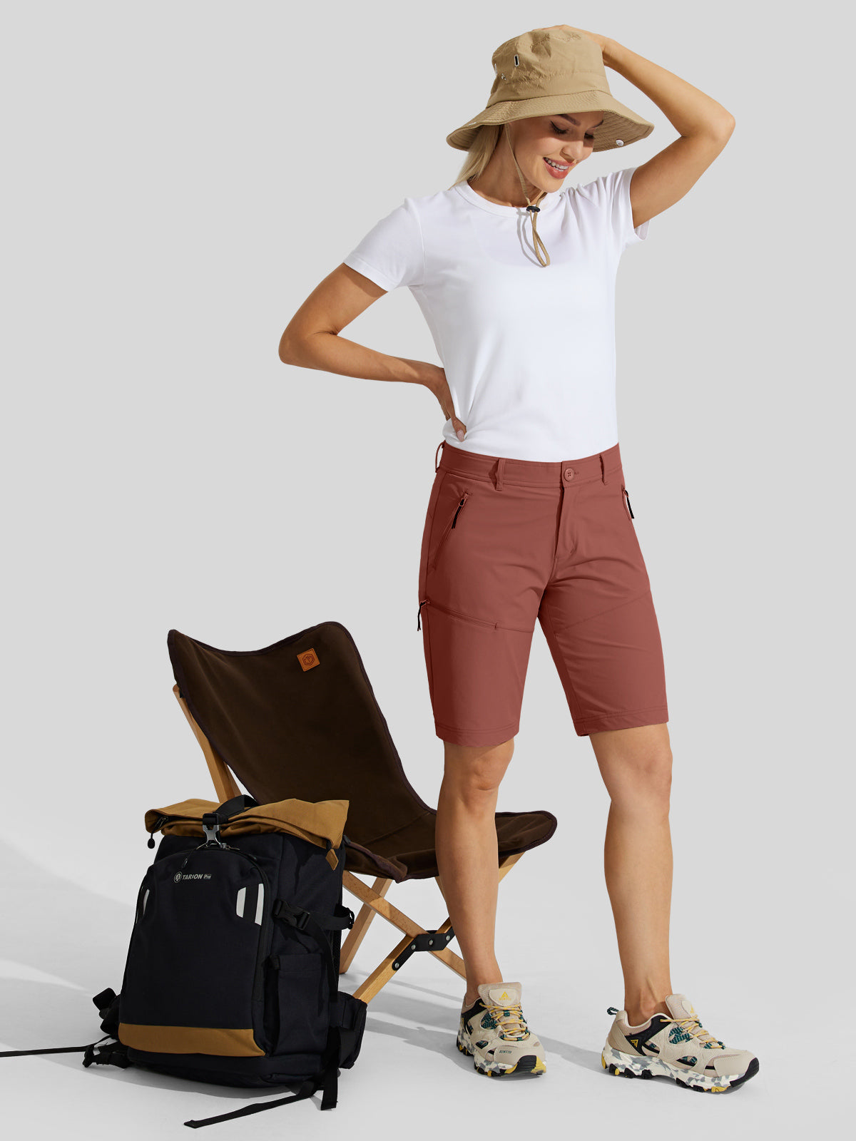 Women's Slim Leg Golf Shorts 10 Inch