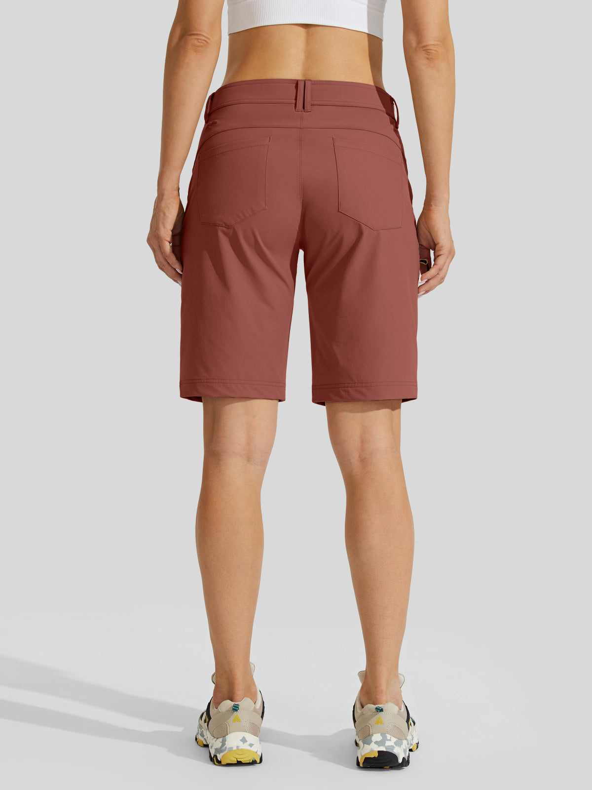 Women's Slim Leg Golf Shorts 10 Inch
