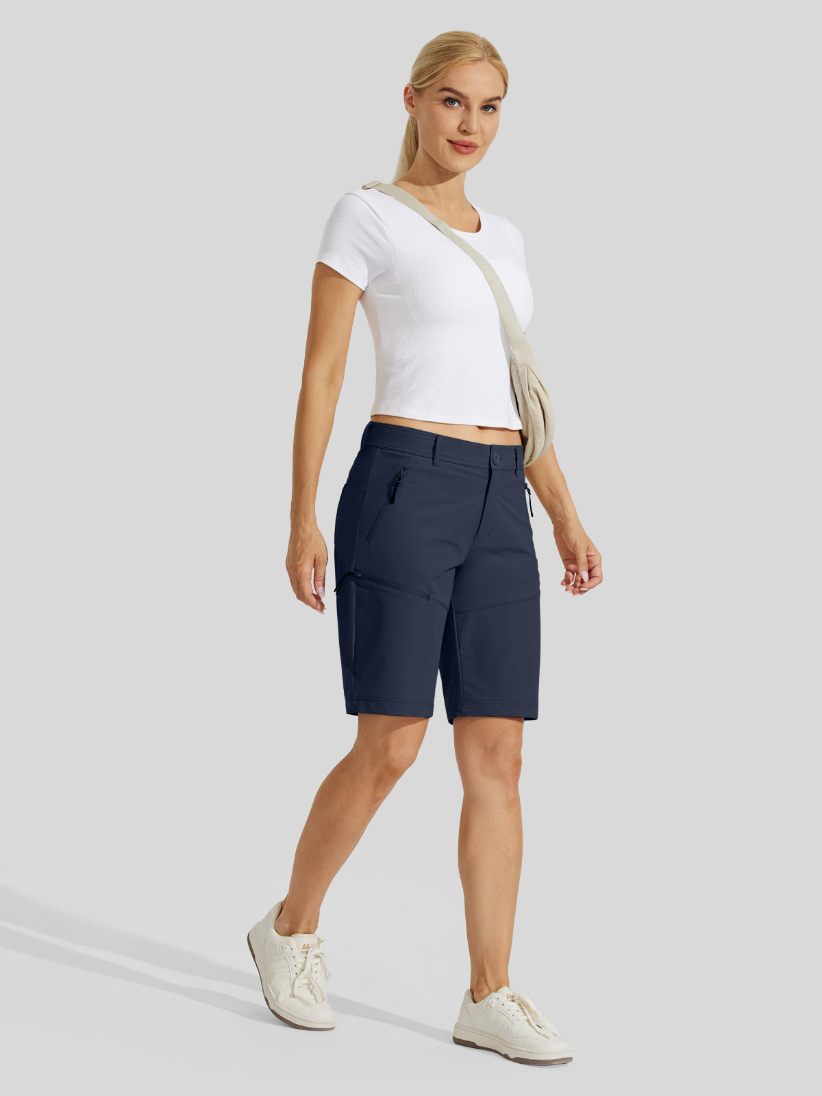 Women's Slim Leg Golf Shorts 10 Inch