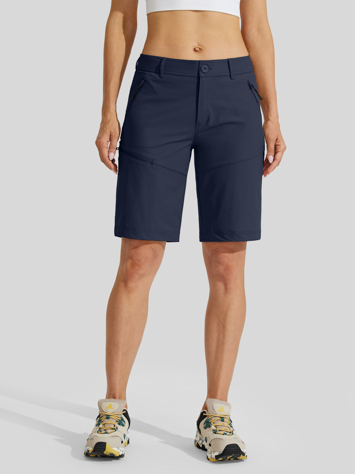 Women's Slim Leg Golf Shorts 10 Inch