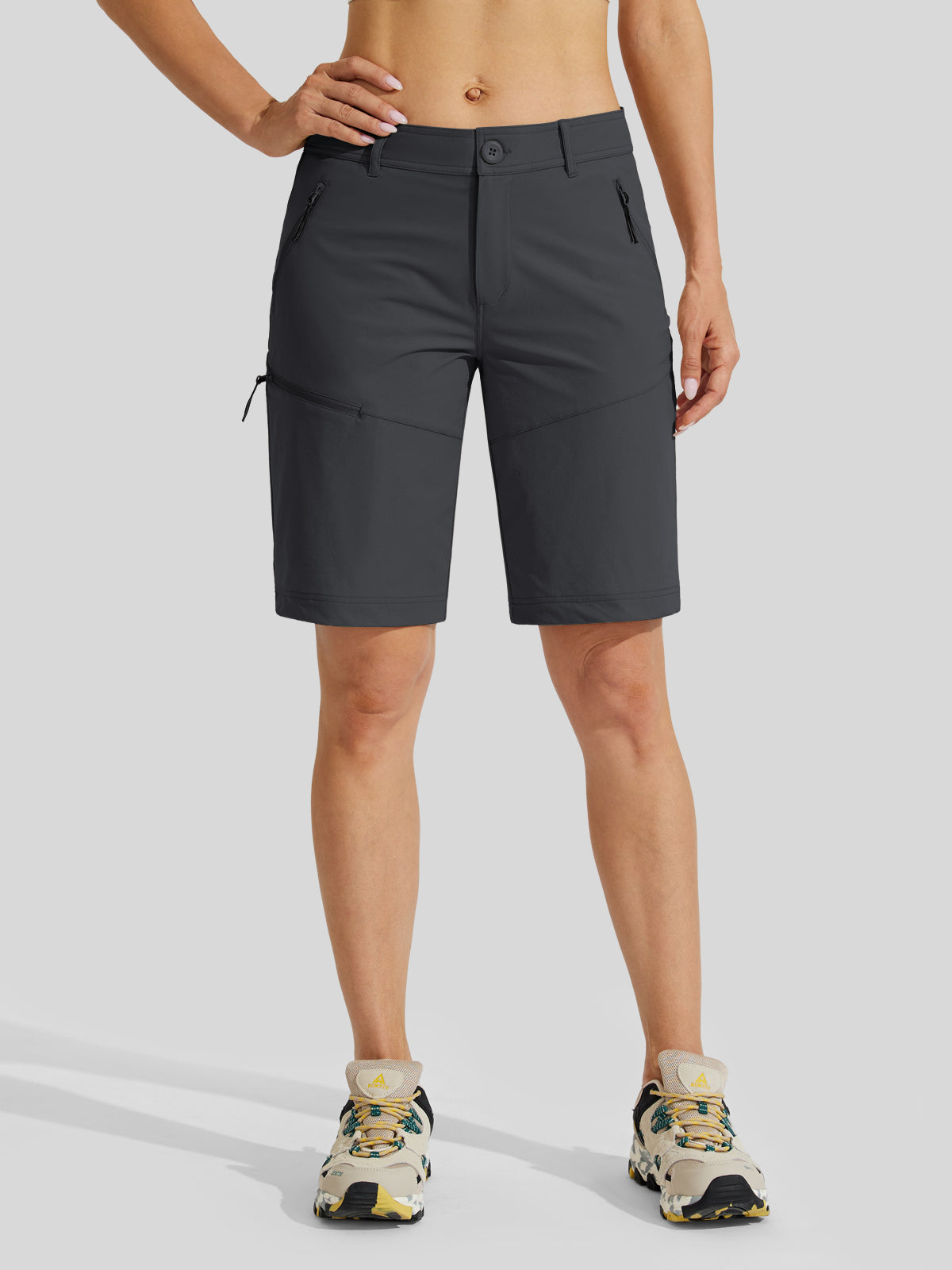 Women's Slim Leg Golf Shorts 10 Inch