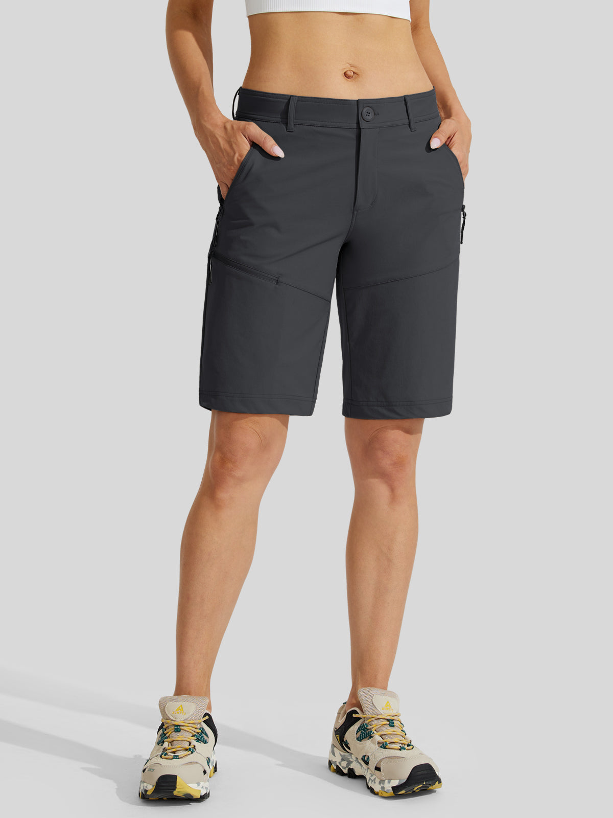 Women's Slim Leg Golf Shorts 13 Inch