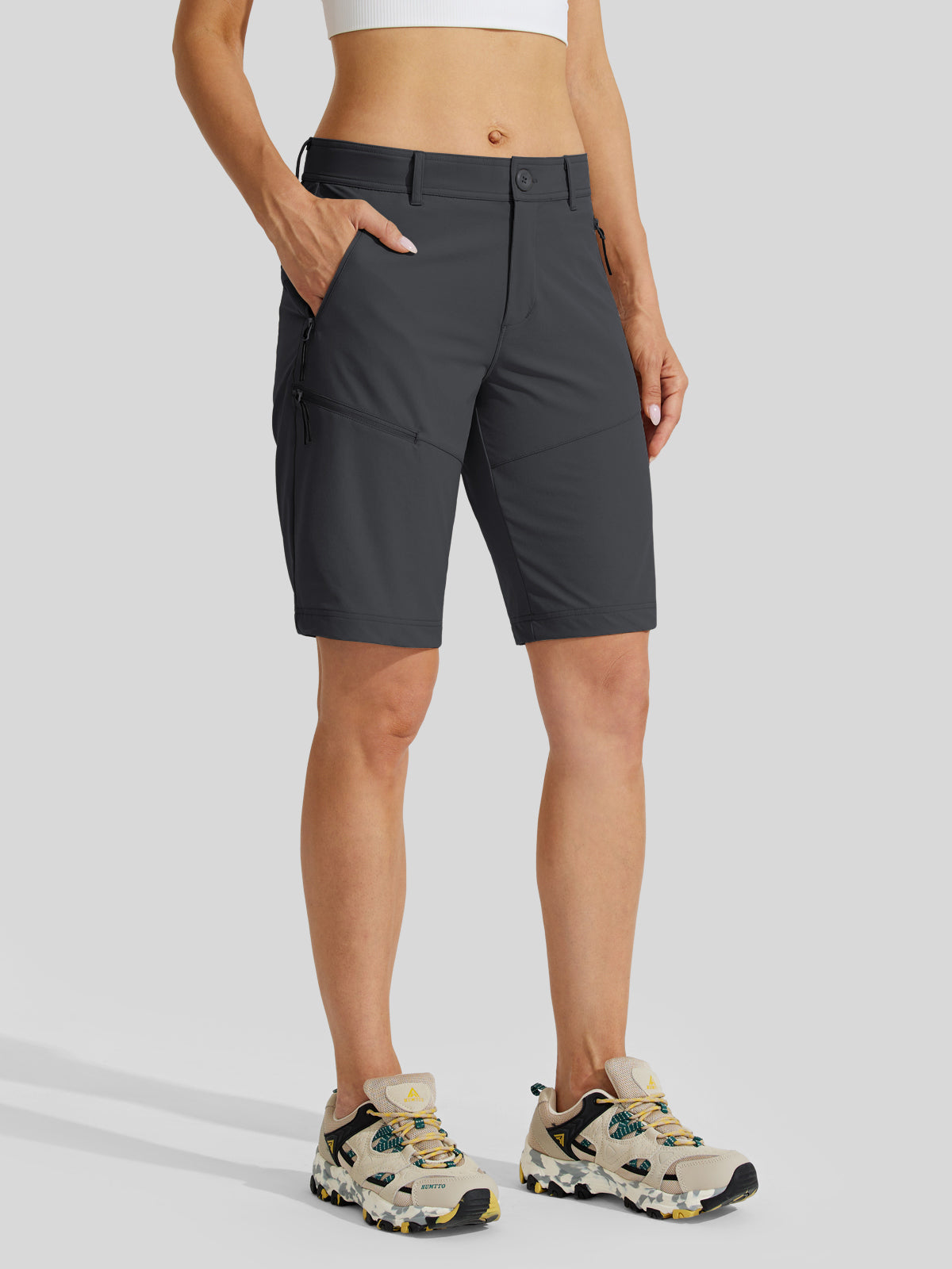 Women's Slim Leg Golf Shorts 10 Inch