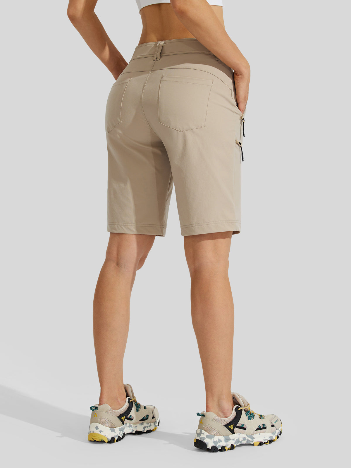 Women's Slim Leg Golf Shorts 10 Inch