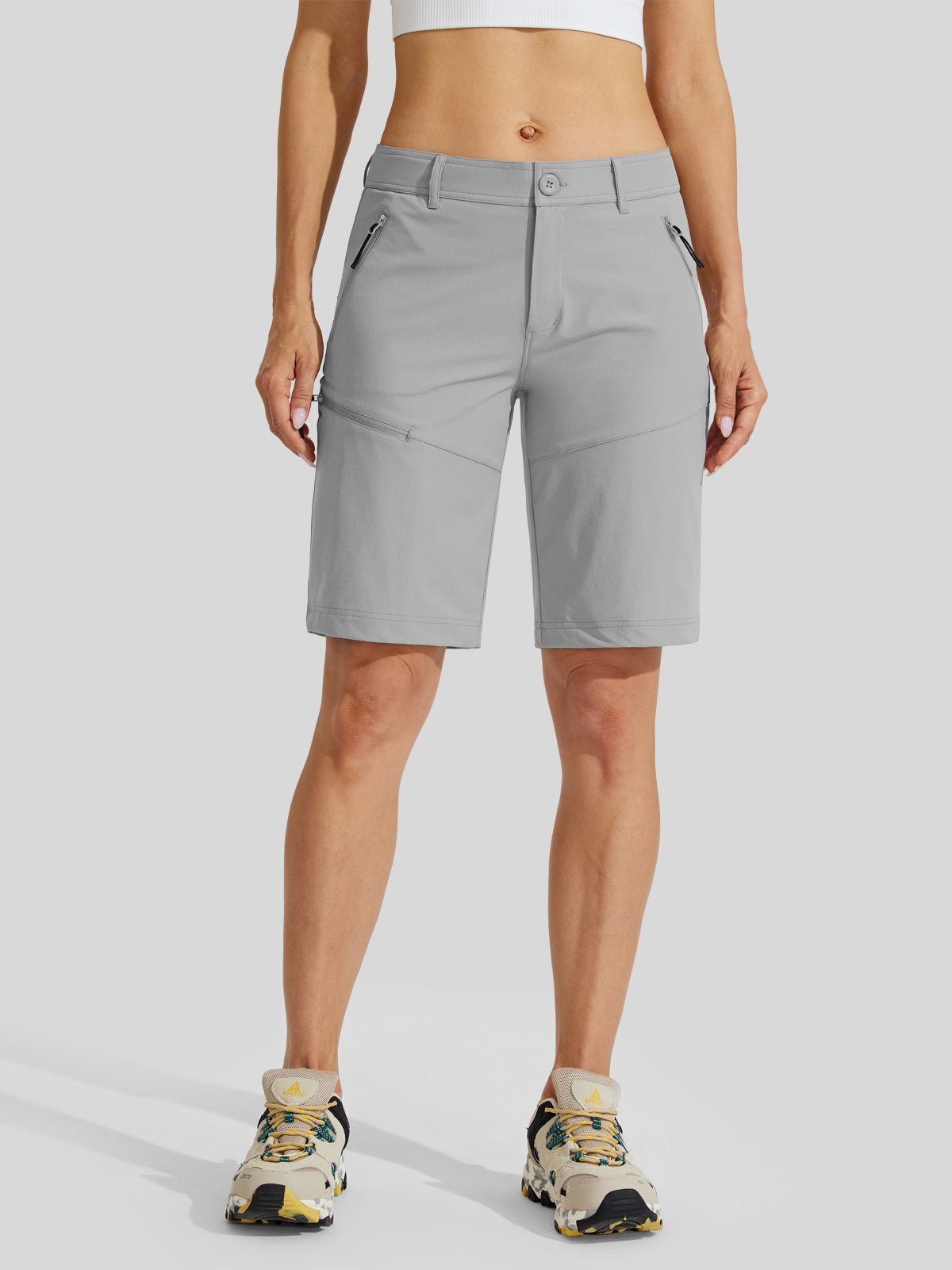 Women's Slim Leg Golf Shorts 10 Inch