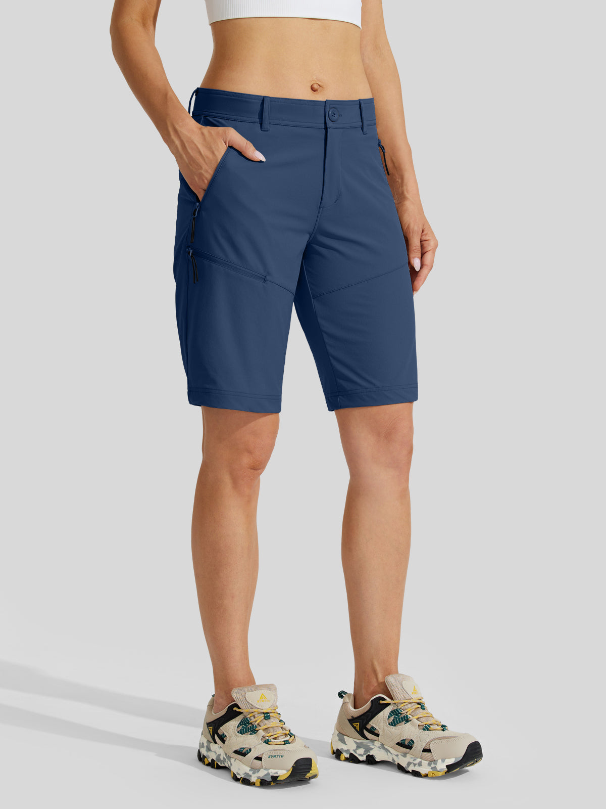 Women's Slim Leg Golf Shorts 13 Inch